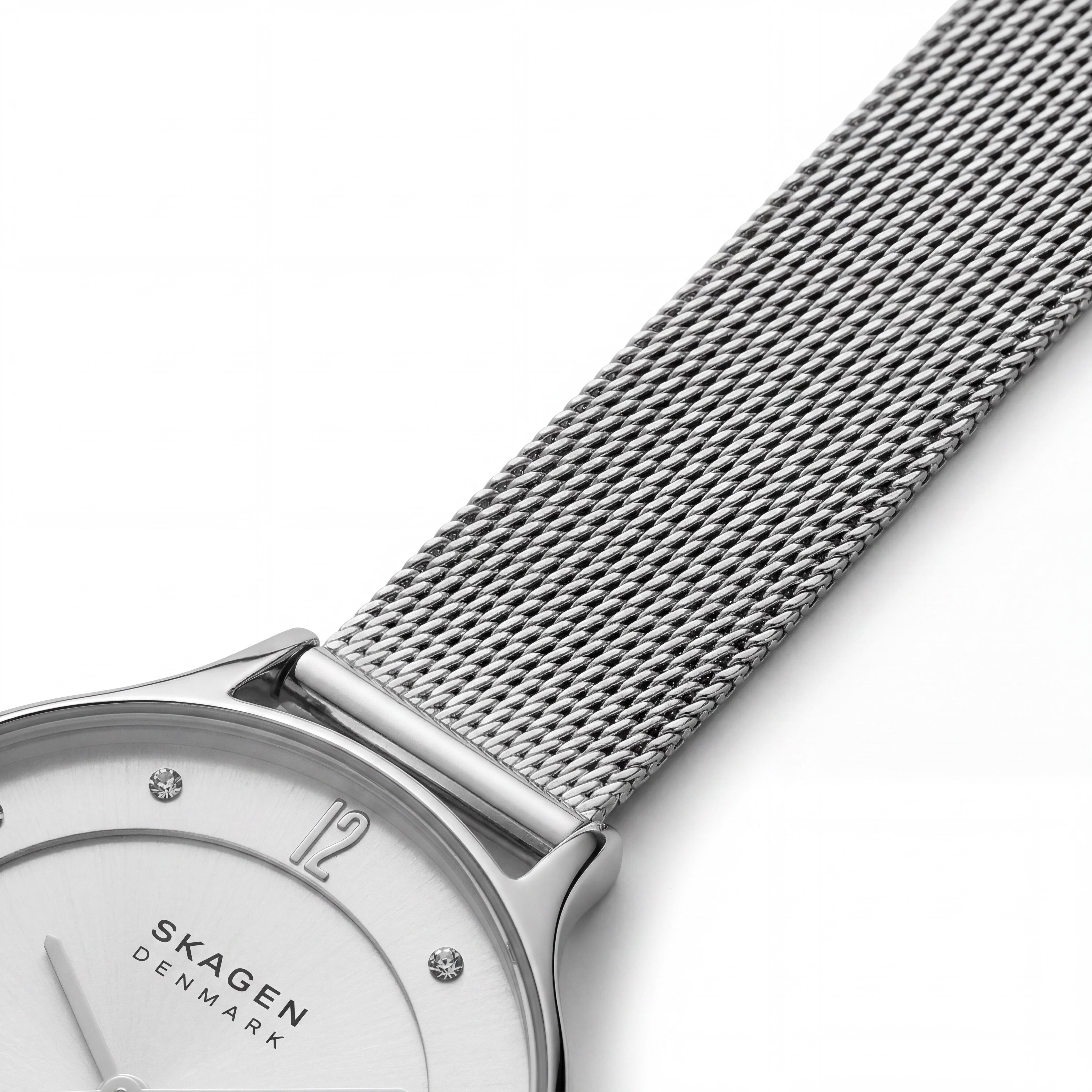 SKAGEN DENMARK SKW2149 Anita Lille Women's Silver Stainless Steel Mesh 30mm Analog Watch, Photo 3