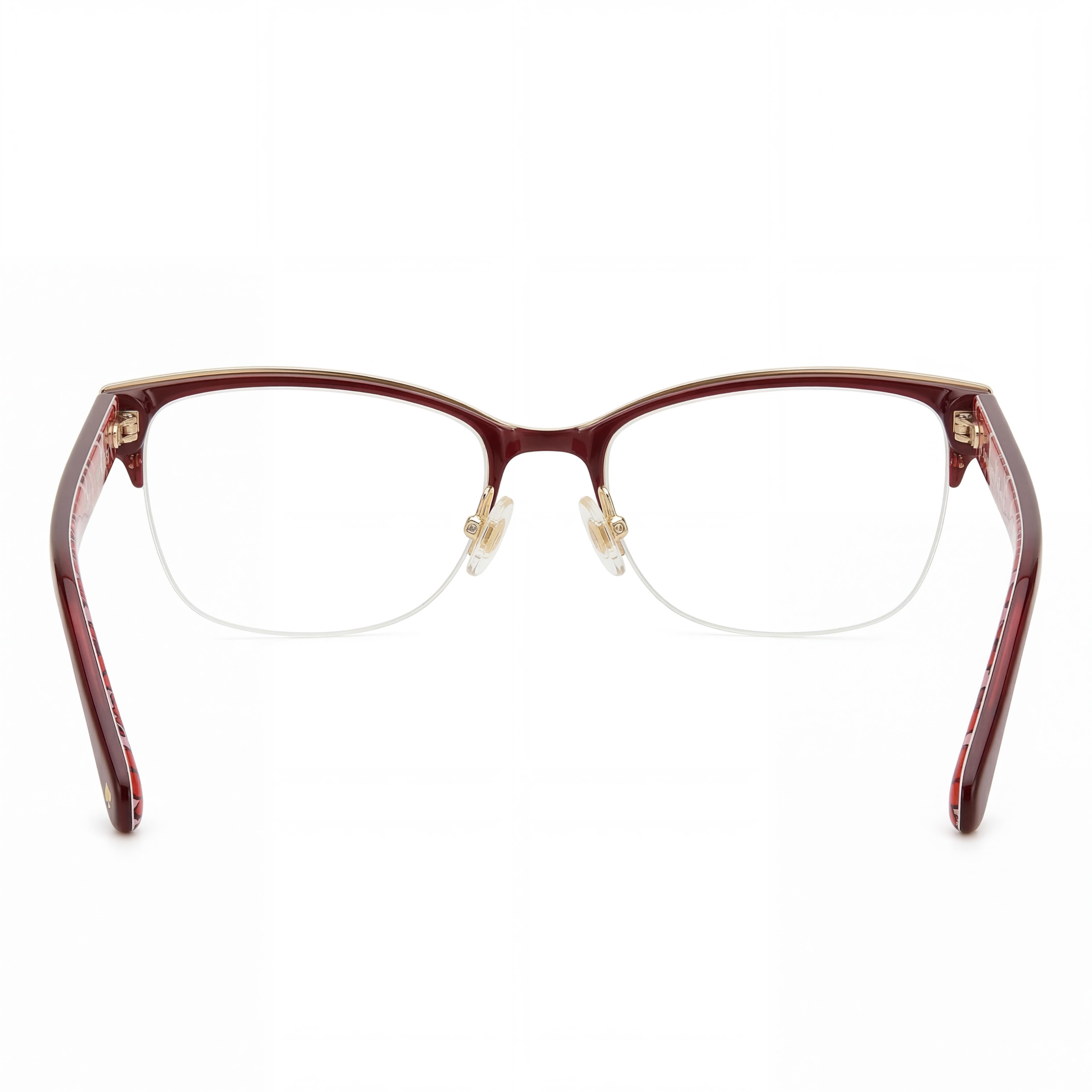 kate spade new york Marjorie Women's Red Pattern Polycarbonate Lens Stainless Steel Frame Non-Polarized Eyewear 52mm, Photo 4