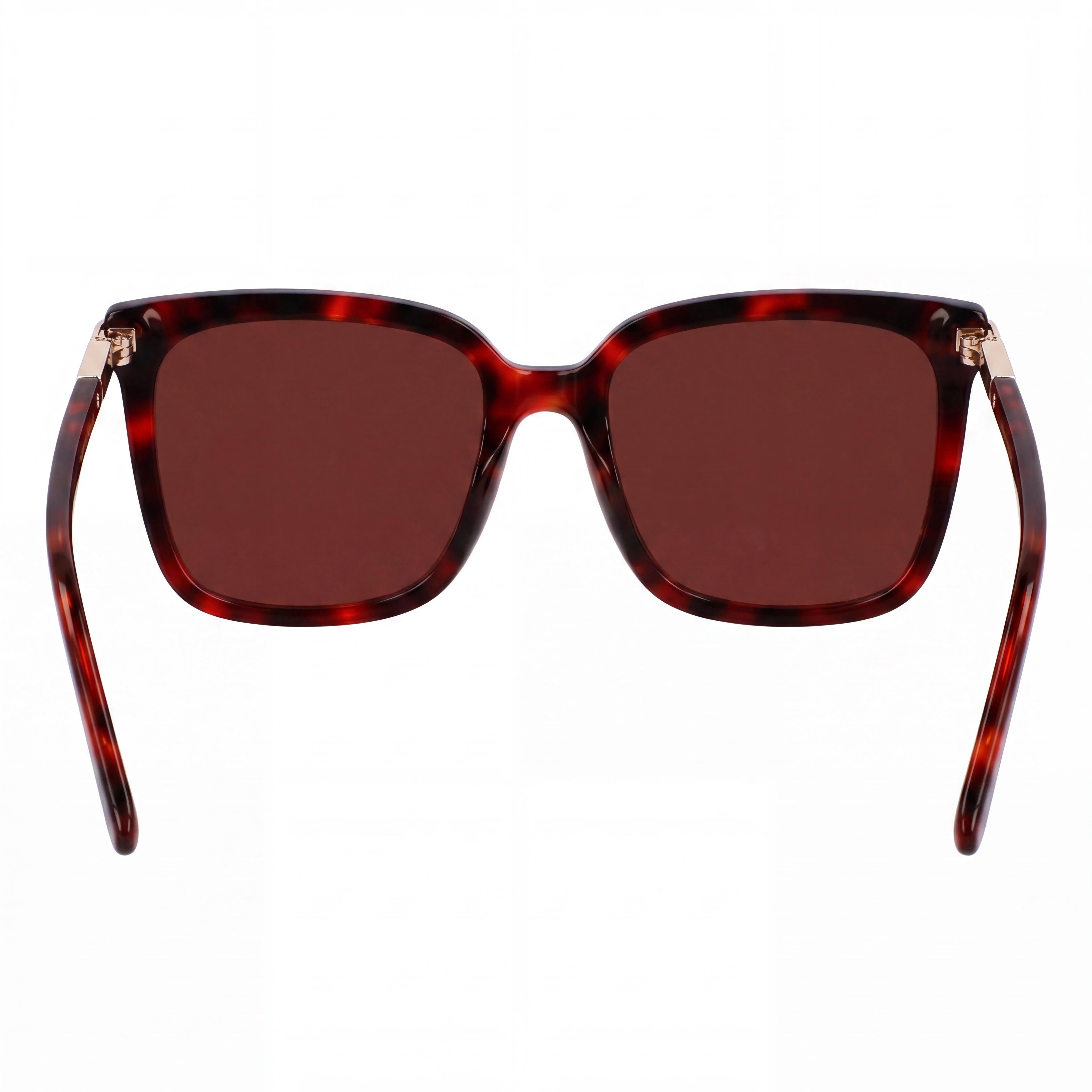 Gafas de sol Ferragamo Sf2037s para mujer, montura de acetato rojo tortuga, policarbonato no polarizado, protección UV 400, 56-18-145, Photo 4