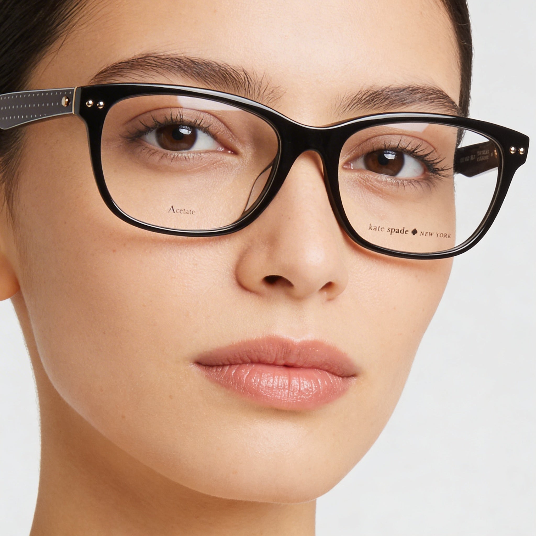 kate spade new york CAILIN/F Women's Black Acetate Eyeglasses with 52mm Lens, 16mm Bridge, 145mm Temple, Photo 4
