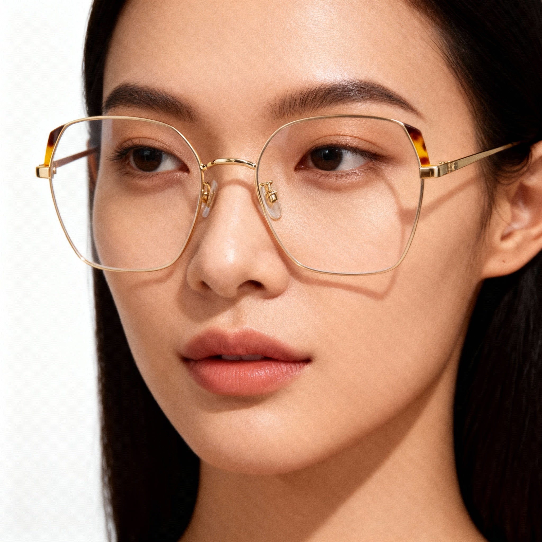 Carrera 3035 Gold Ivory Stainless Steel Optical Frame for Women, Lens 53mm, Bridge 140mm, Temple 18mm, Photo 4