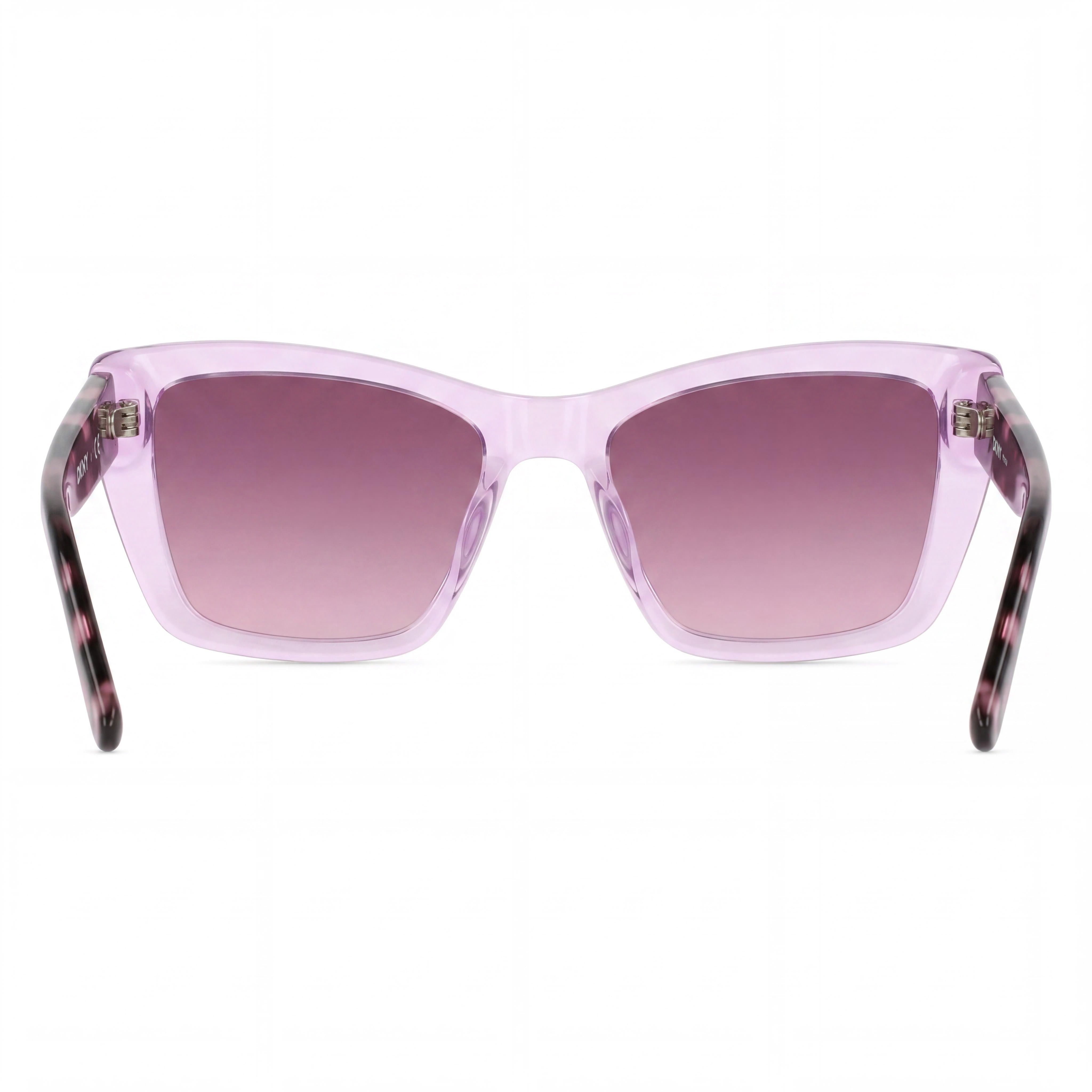 DKNY Men's DK554S Modern Crystal Lilac Acetate Sunglasses, Double Gradient Red Non-Polarized Lenses, UV 400, 54mm, Photo 4