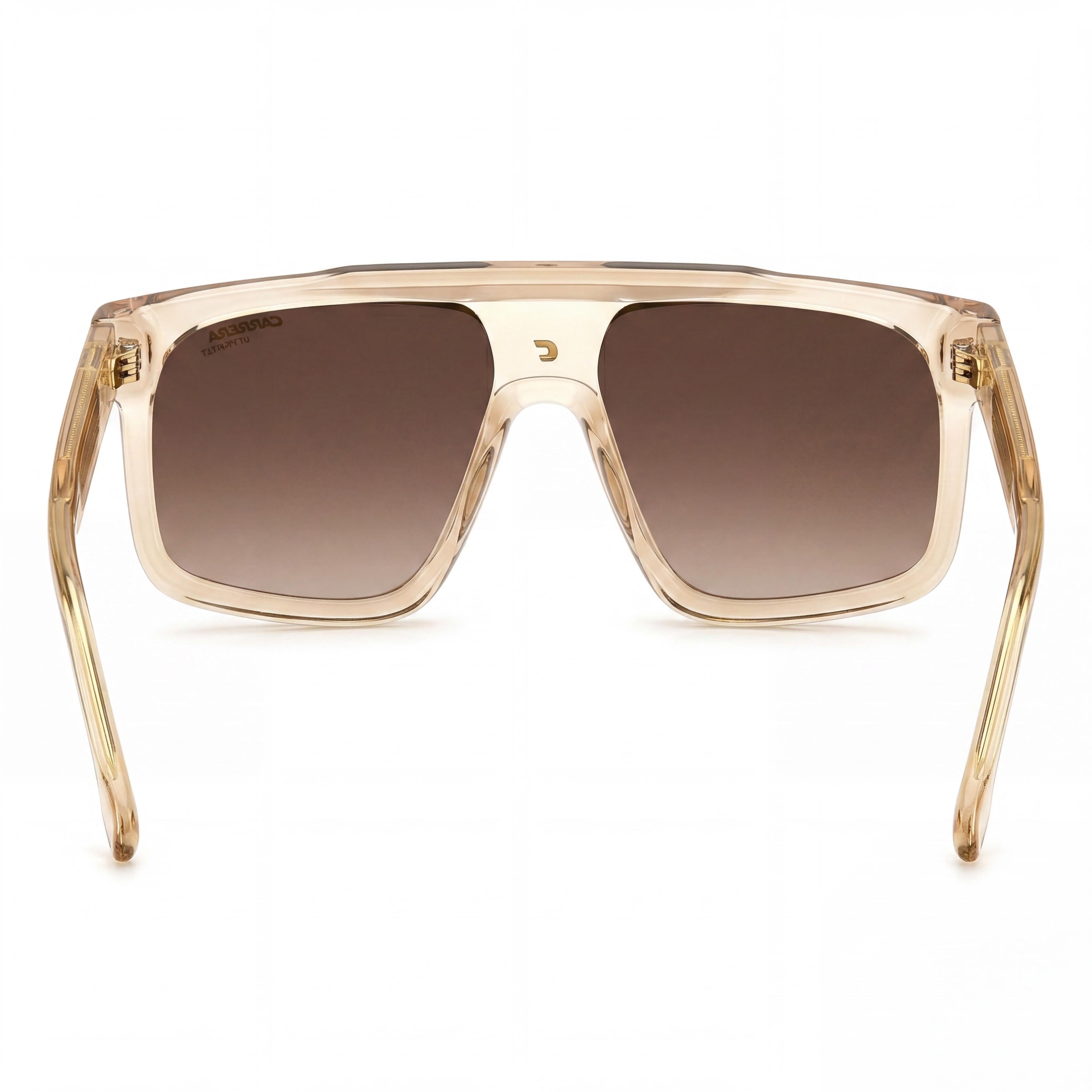 Carrera Contemporary 1061/S Unisex Acetate Sunglasses Beige Frame Brown Shaded Lenses UV Protection 59mm, Photo 4