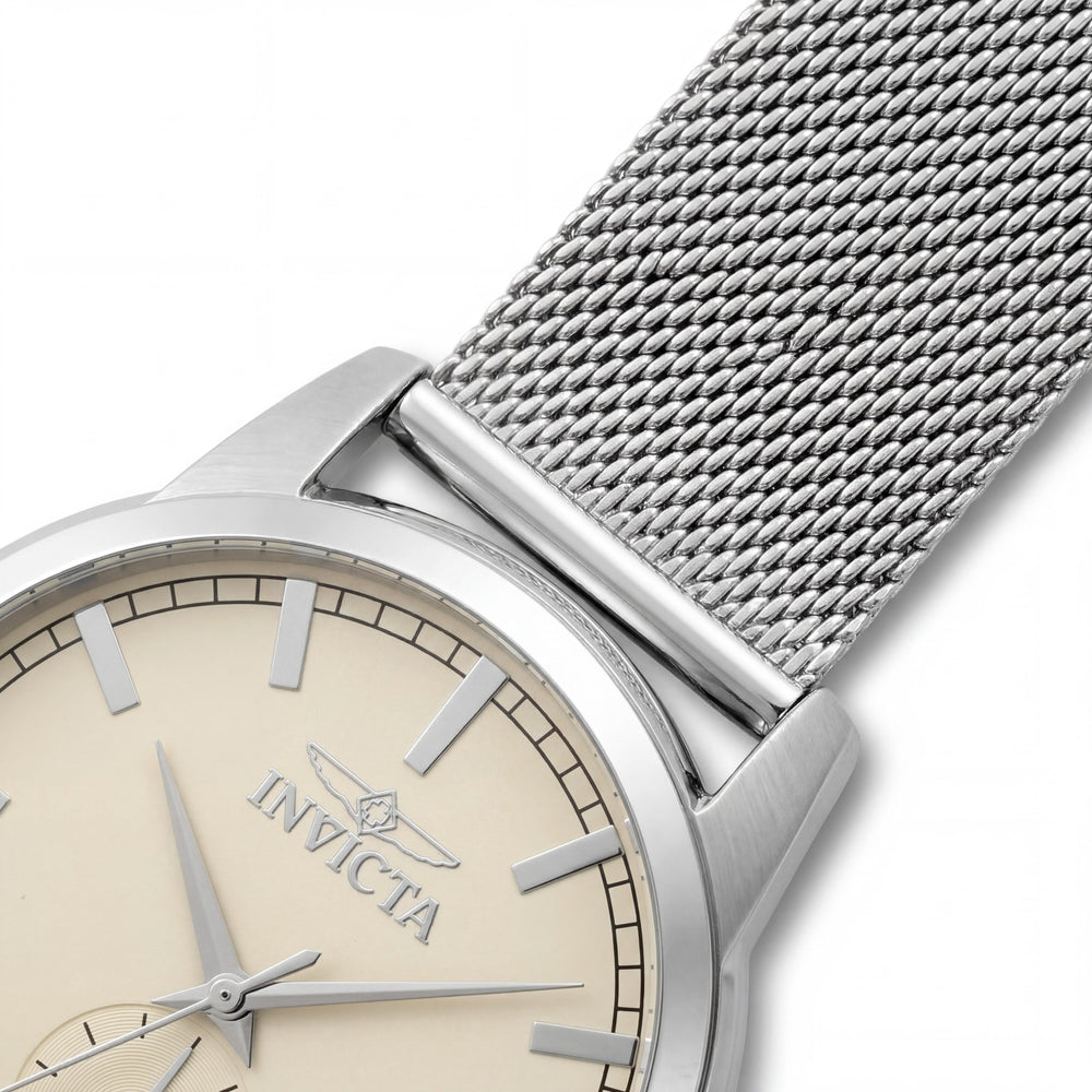 Reloj de Cuarzo Invicta Celestial 48505 para Hombre, Esfera Plateada, Acero Inoxidable, 43 mm, Resistente al Agua 5 ATM