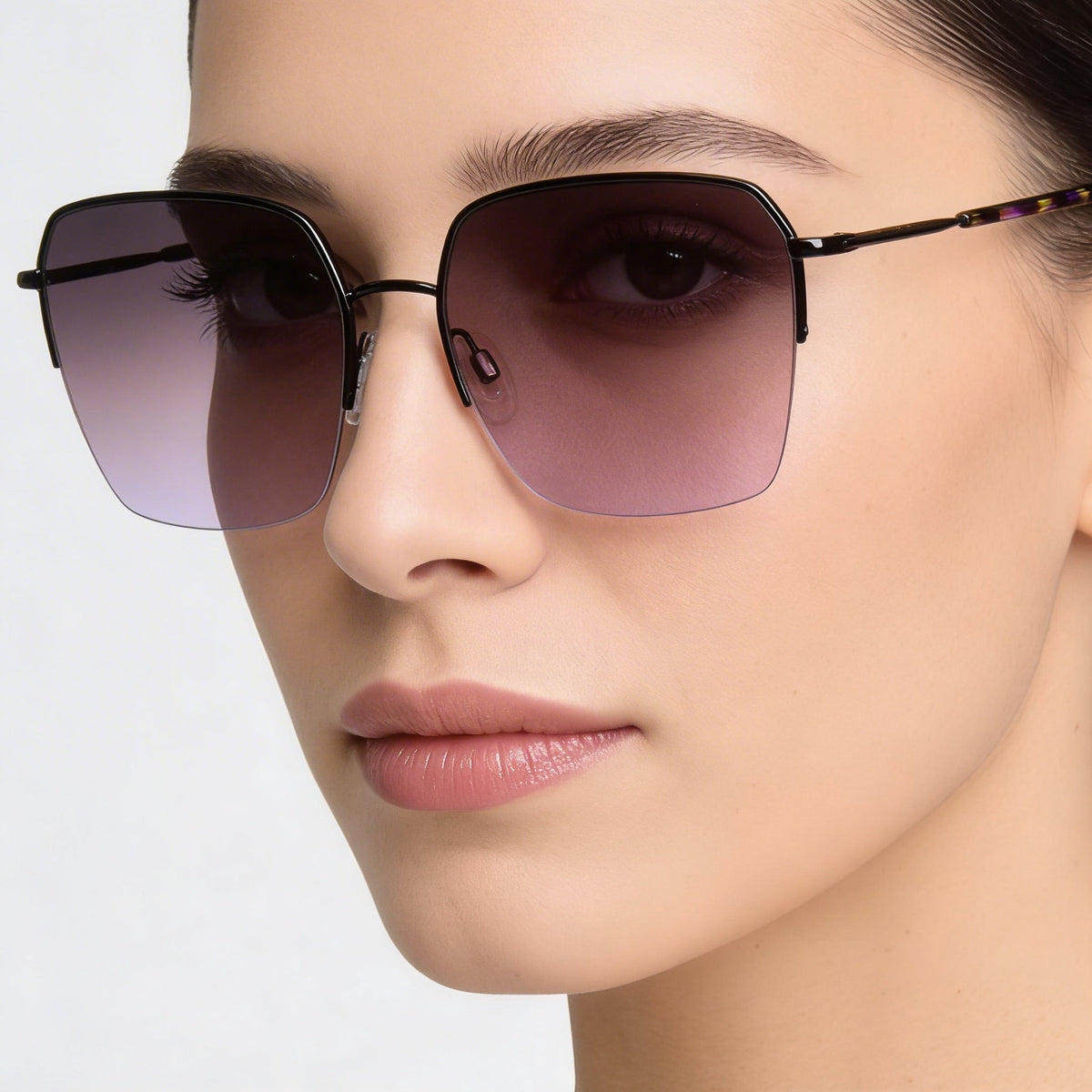 Rag & Bone Modern Black Square Sunglasses for Women, 58mm, Photo 4