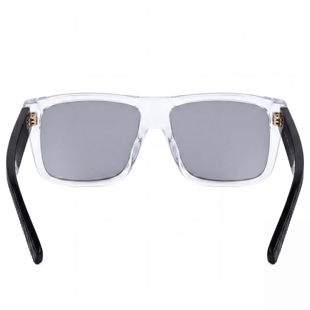 Gafas de sol transparentes Marc Jacobs Classic para mujer, de acetato negro/gris con protección UV y lentes negras de cristal de 57 mm