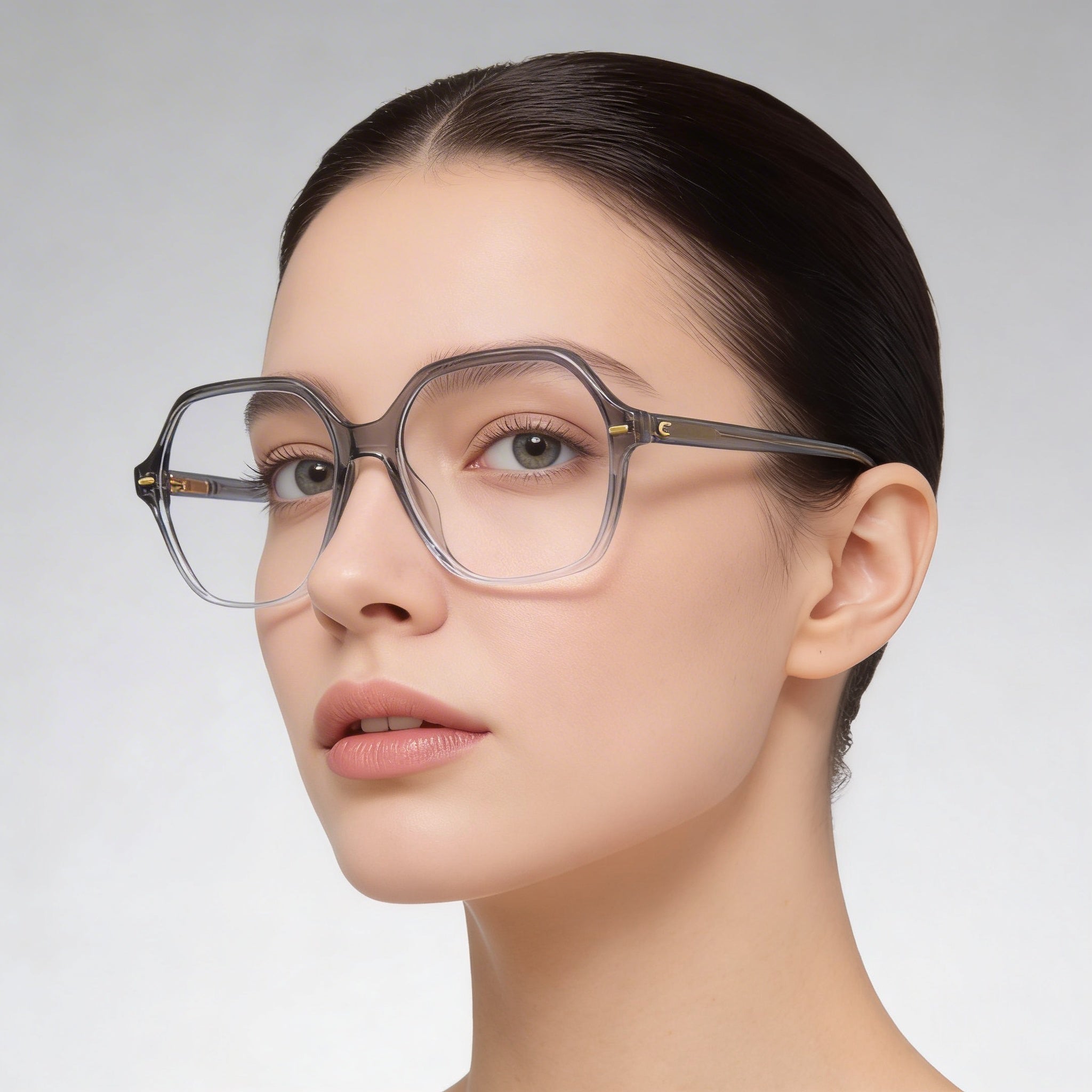Carrera 3032 Gafas rectangulares grises para mujer, Acetato 54 mm, Photo 5