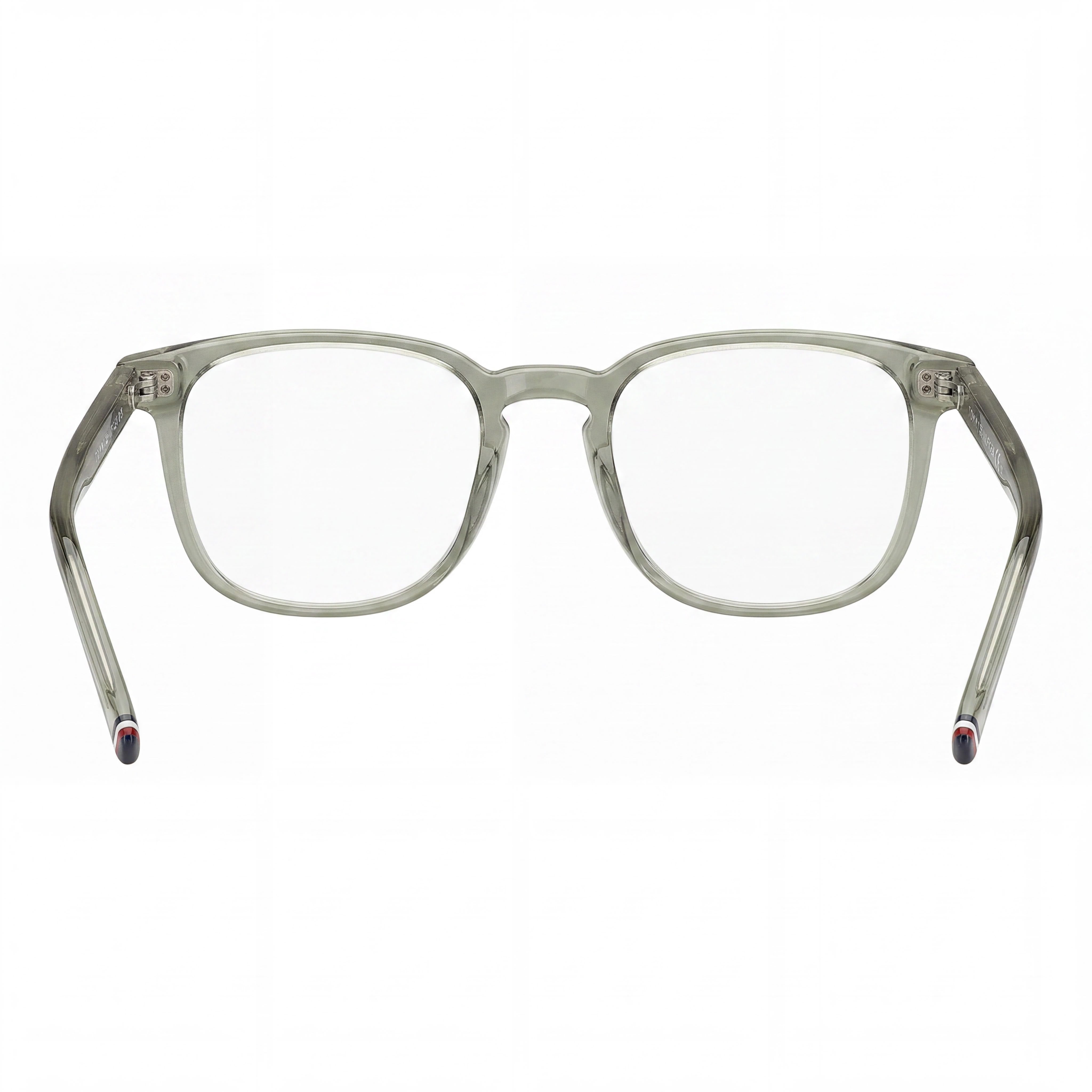 Tommy Hilfiger Modern Men's Square Transparent Sage Green Acetate Eyeglasses 51mm, Photo 3