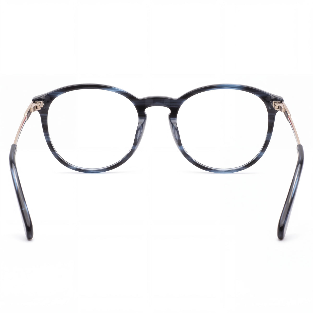 Gafas para hombre GANT Ga3259 con montura de plástico a rayas azules y lentes de policarbonato de 52 mm, Photo 3