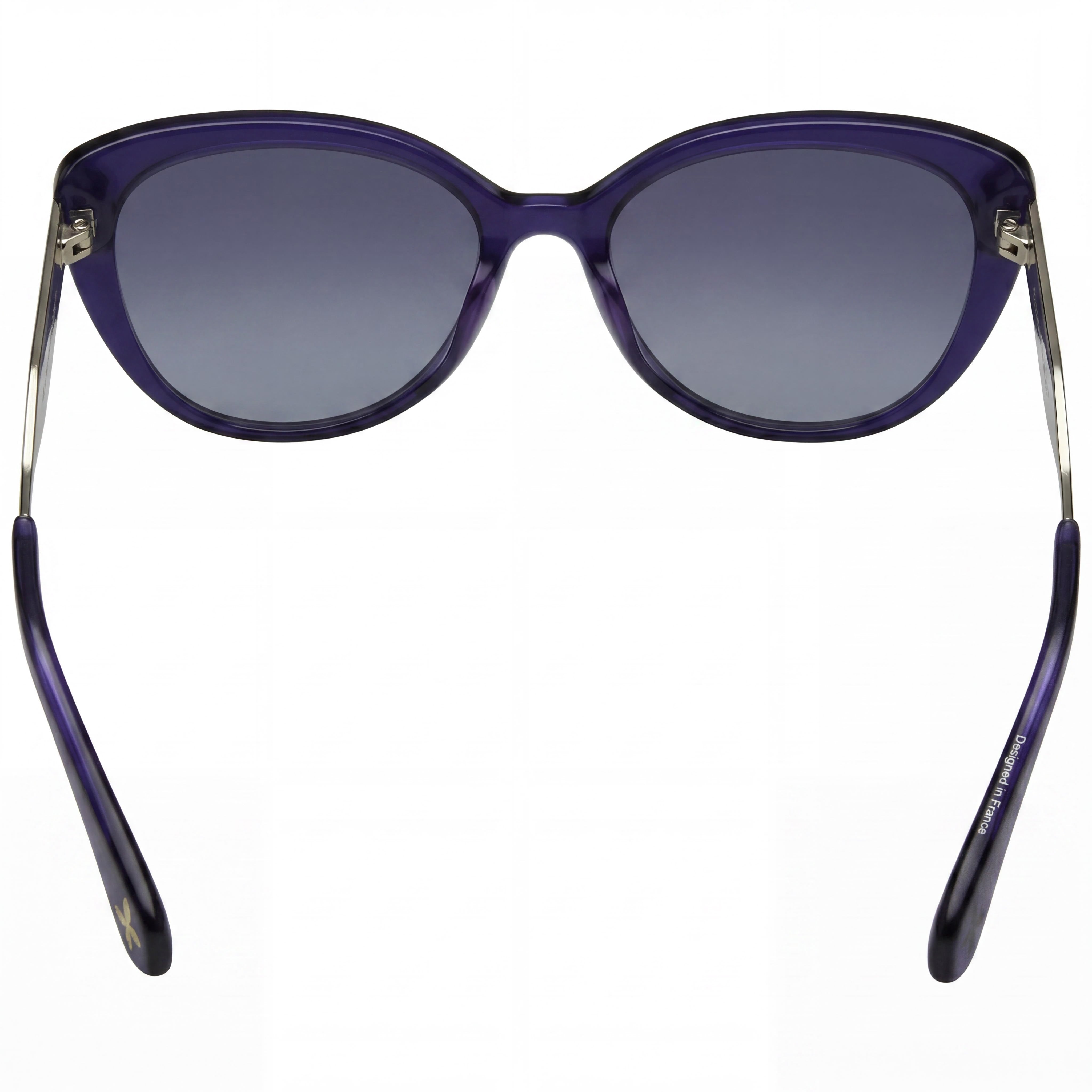 Gafas de sol Christian Lacroix Cl para mujer, de plástico degradado, con montura gris marino cristal y lentes grises., Photo 3