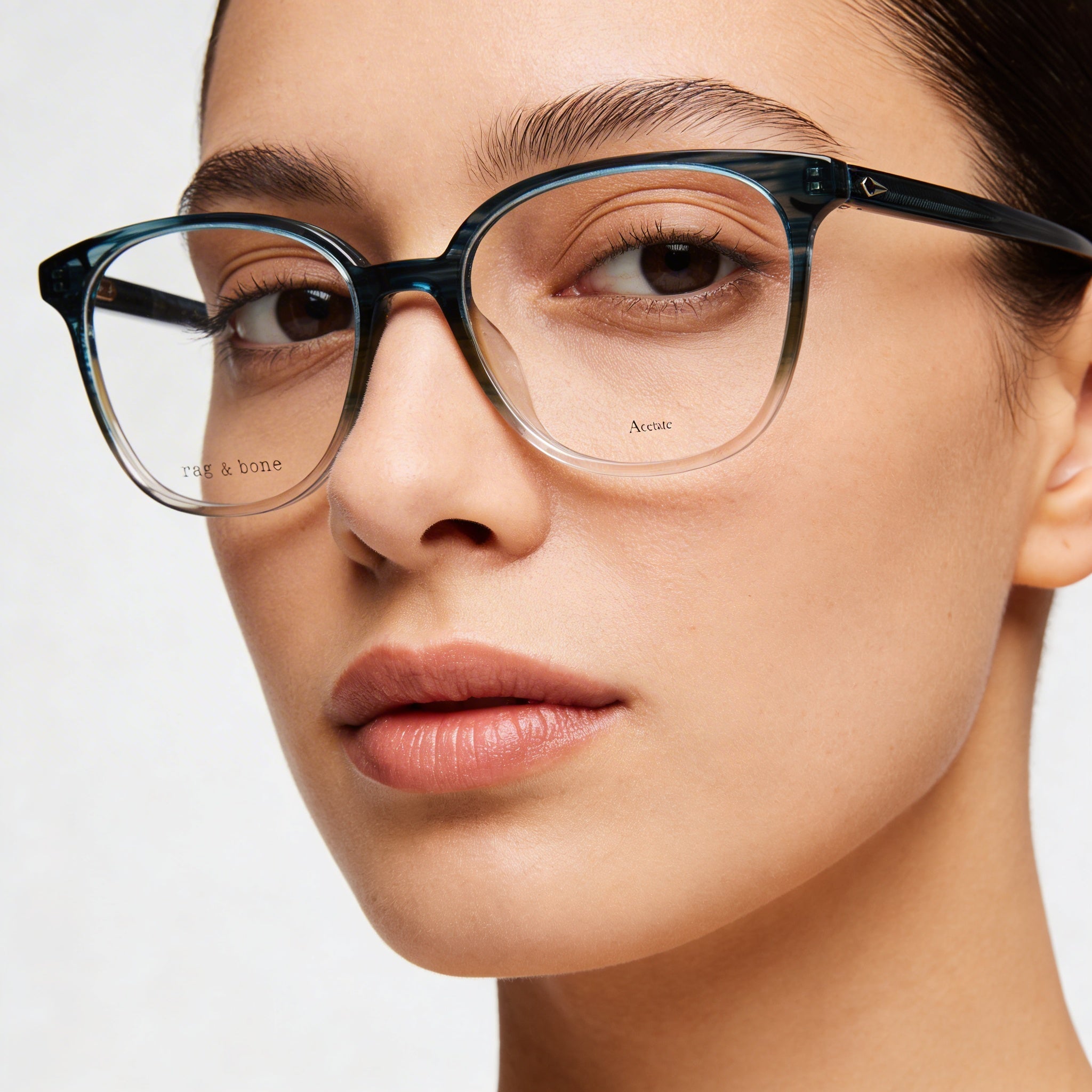 Rag & Bone Modern Women's Multicolored Acetate Teal Non-polarised Eyewear 52mm, Photo 4