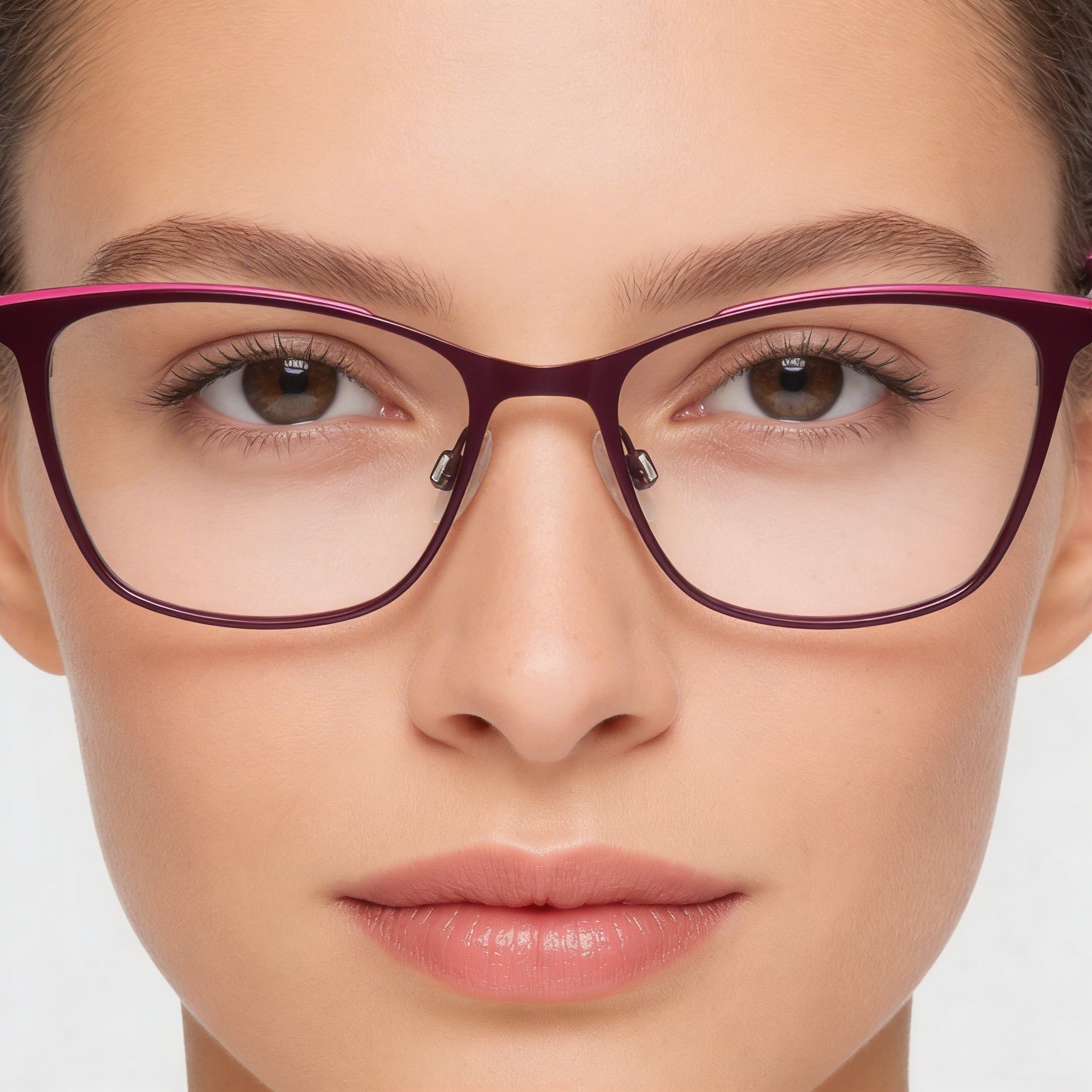 Calvin Klein Jeans CKJ21207 Women's Metal Cat Eye Eyeglasses Purple Party Pink 53mm, Photo 4
