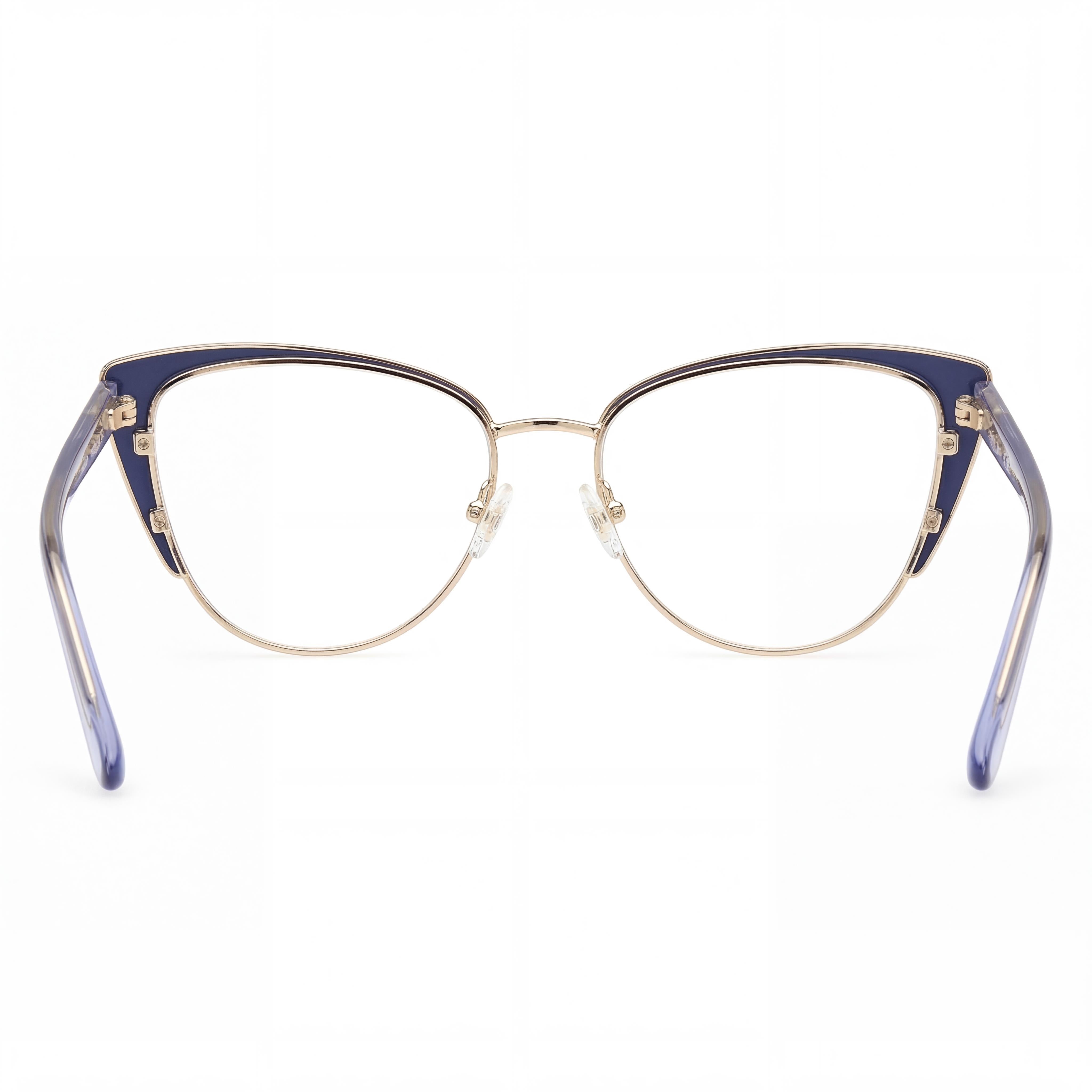 Gafas de sol polarizadas Guess Gu50121 para mujer, de metal, con lentes multicolor, montura azul mate y azul brillante, 55 mm, Photo 3