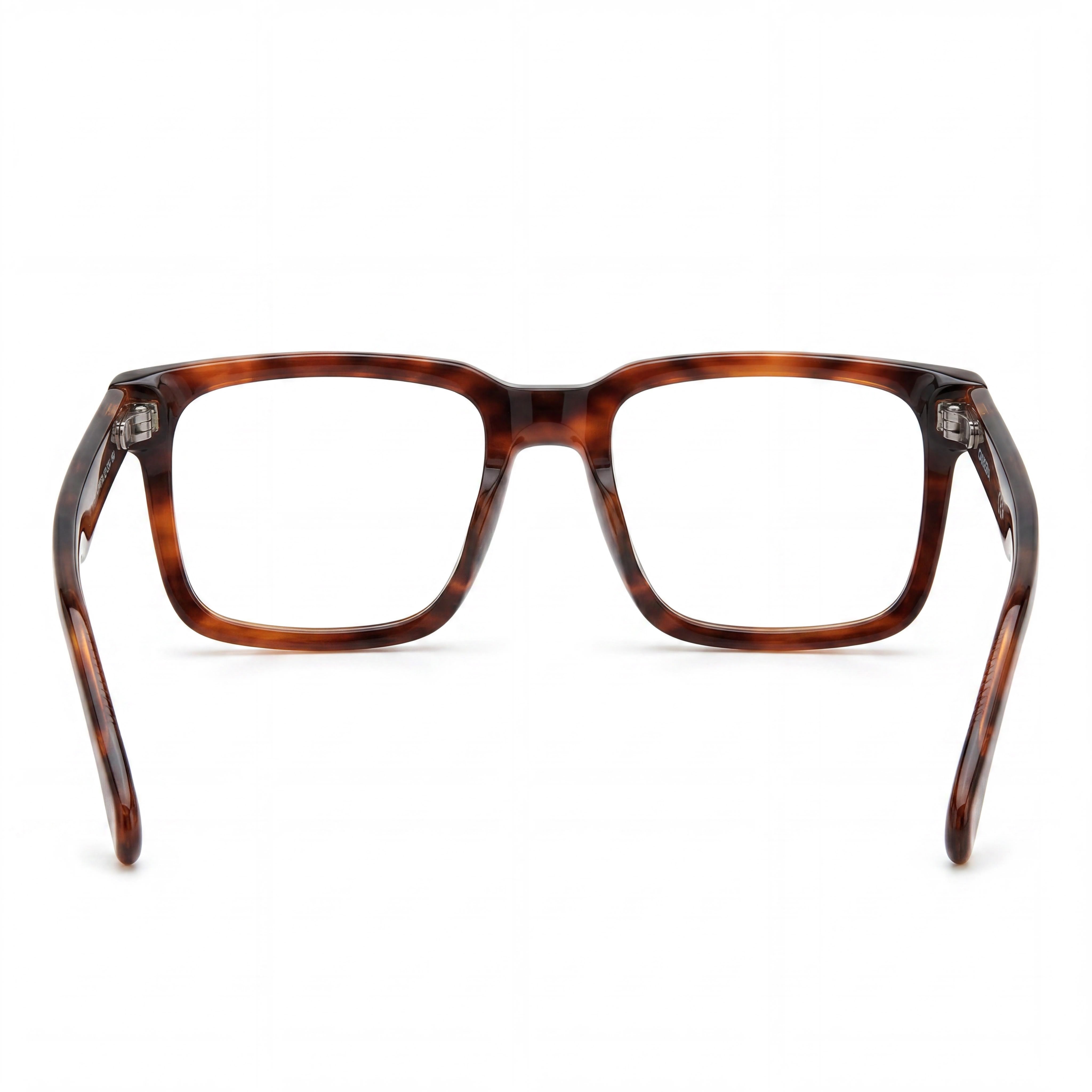 Gafas Carrera modernas unisex con montura de acetato en tono cuerno marrón, con una anchura de lente de 53 mm., Photo 3
