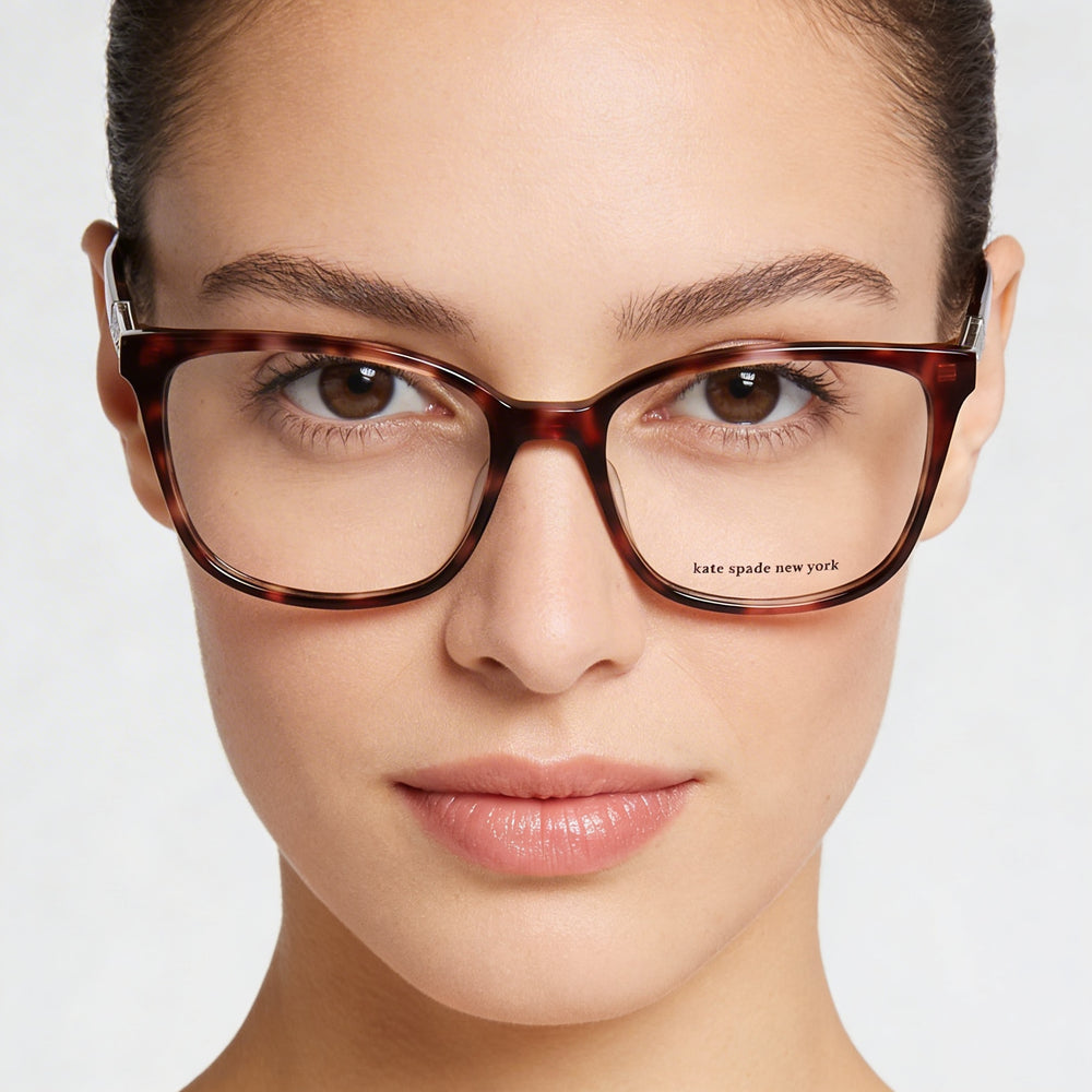 kate spade new york Davina Women's Havana Brown Durable Lightweight Plastic Optical Eyewear Frame 52mm