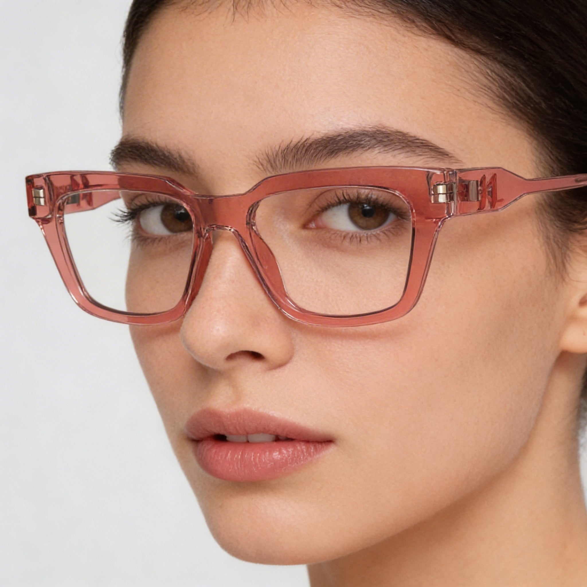KARL LAGERFELD KL6152 Gafas de Estilo Moderno para Mujer con Montura de Plástico Inyectado Rosa y Cristales Rosas a Juego 52mm, Photo 6