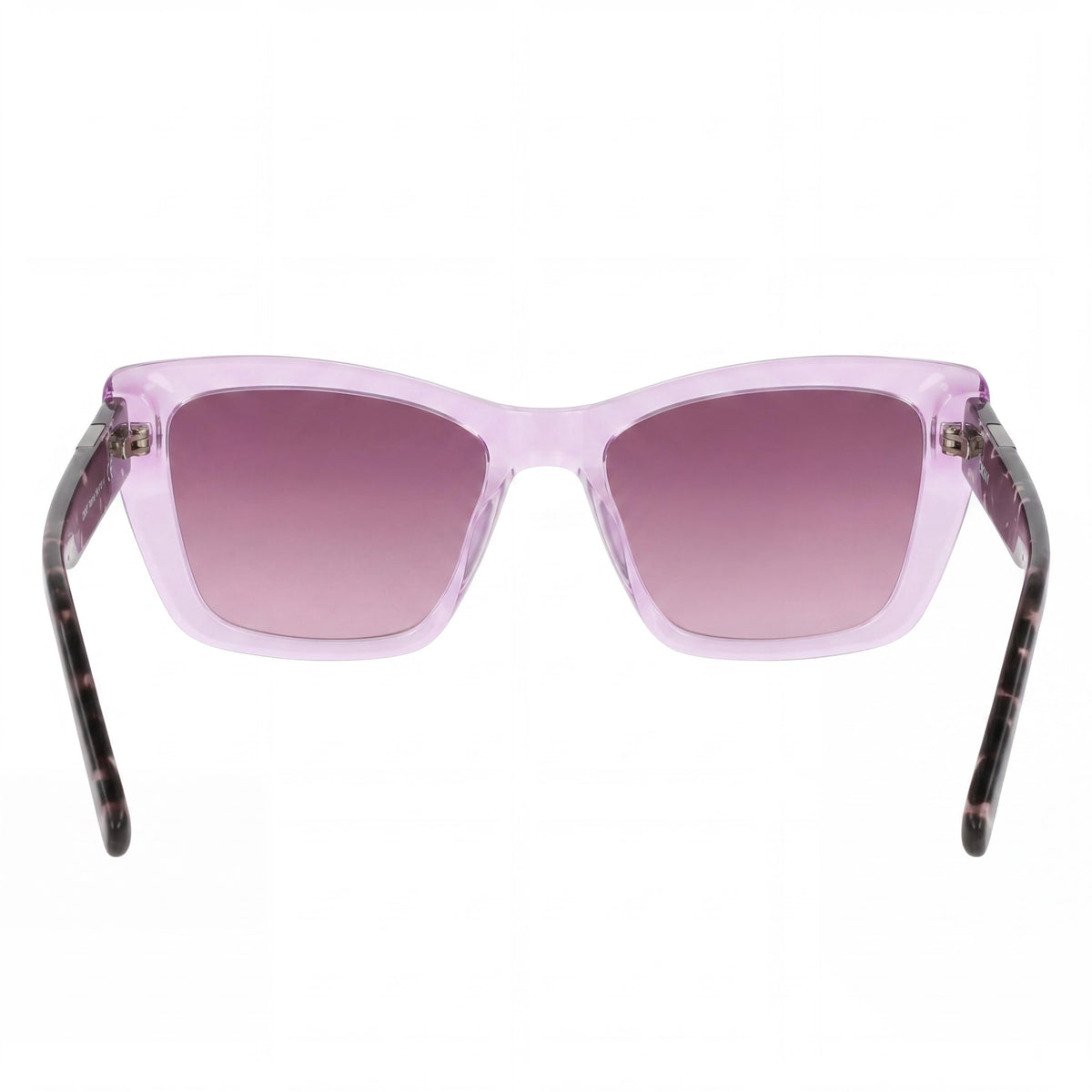 Gafas de sol DKNY modernas de acetato lila cristal para hombre con lentes dobles degradadas rojas UV 400 de 54 mm, Photo 4