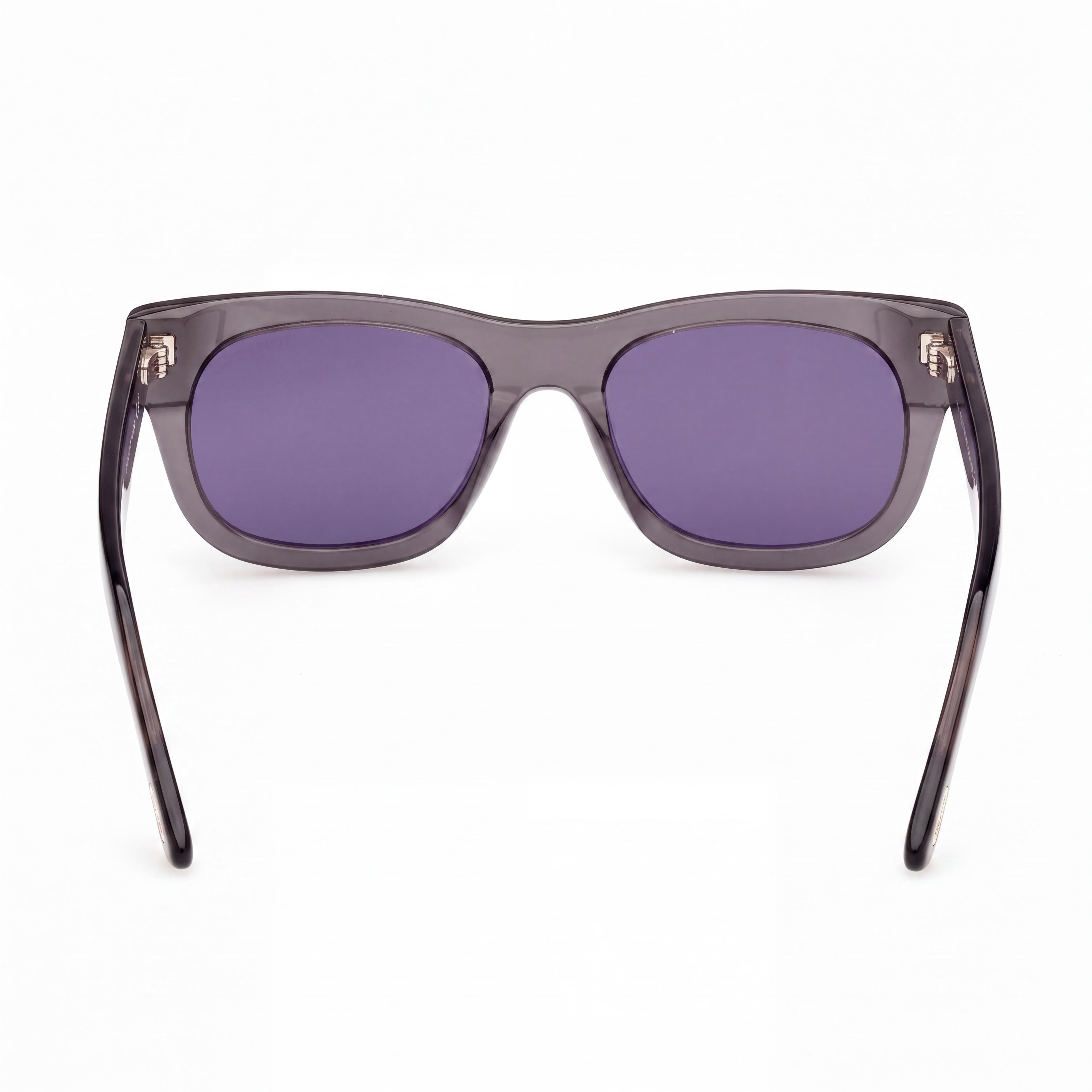 Tom Ford Marshall-02 Men's Dark Blue Rectangular Plastic Non-Polarized 100% UV Protection Sunglasses 54mm, Photo 3