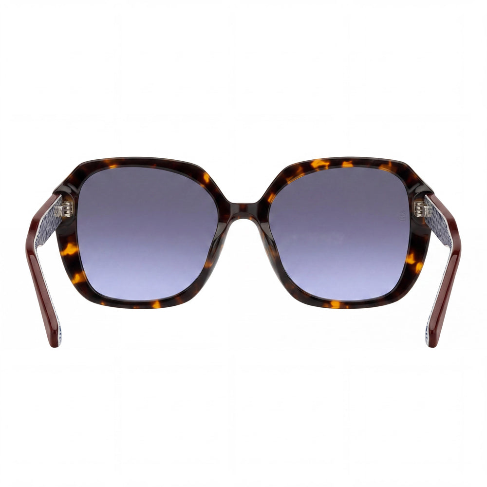Tommy Hilfiger Modern Women's Multicoloured Acetate Non-Polarized Sunglasses with Grey Blue Lenses 54mm