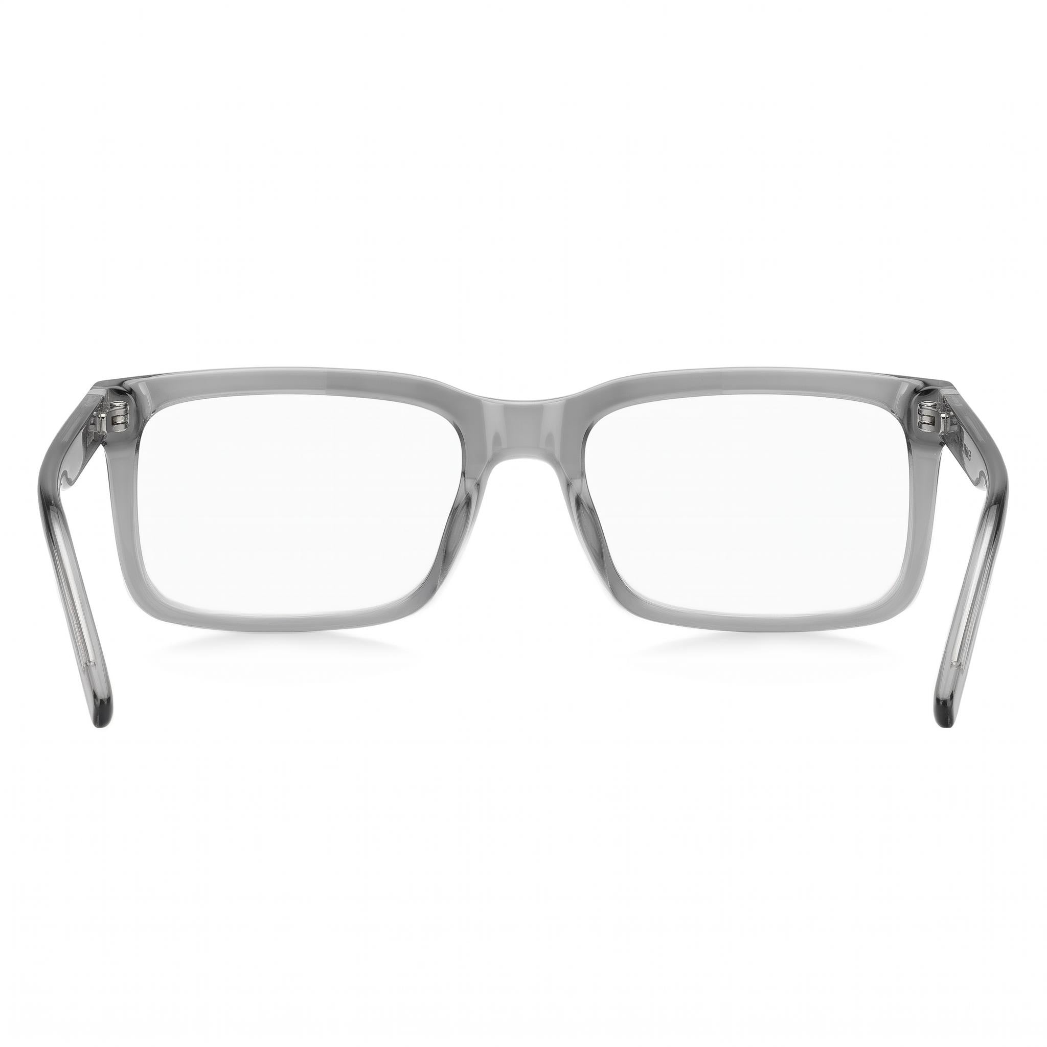 HUGO Modern Men's Eyeglasses with Grey Cellulose Frame and Clear Non-Polarized Lenses 55-19-145, Photo 4