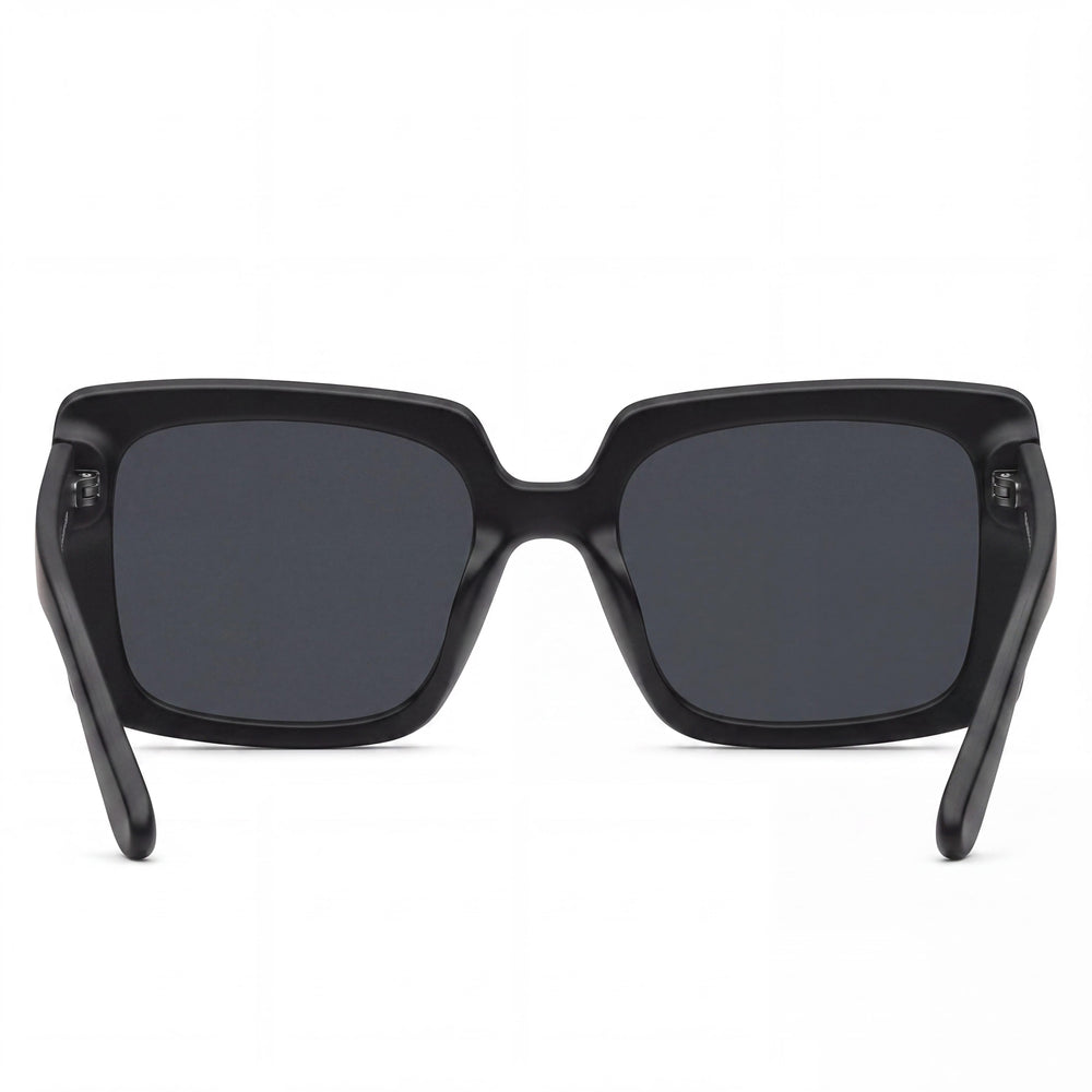 QUAY AUSTRALIA TOTAL VIBE Unisex Injection Black Frame Smoke Lens Non-Polarized Sunglasses 56mm
