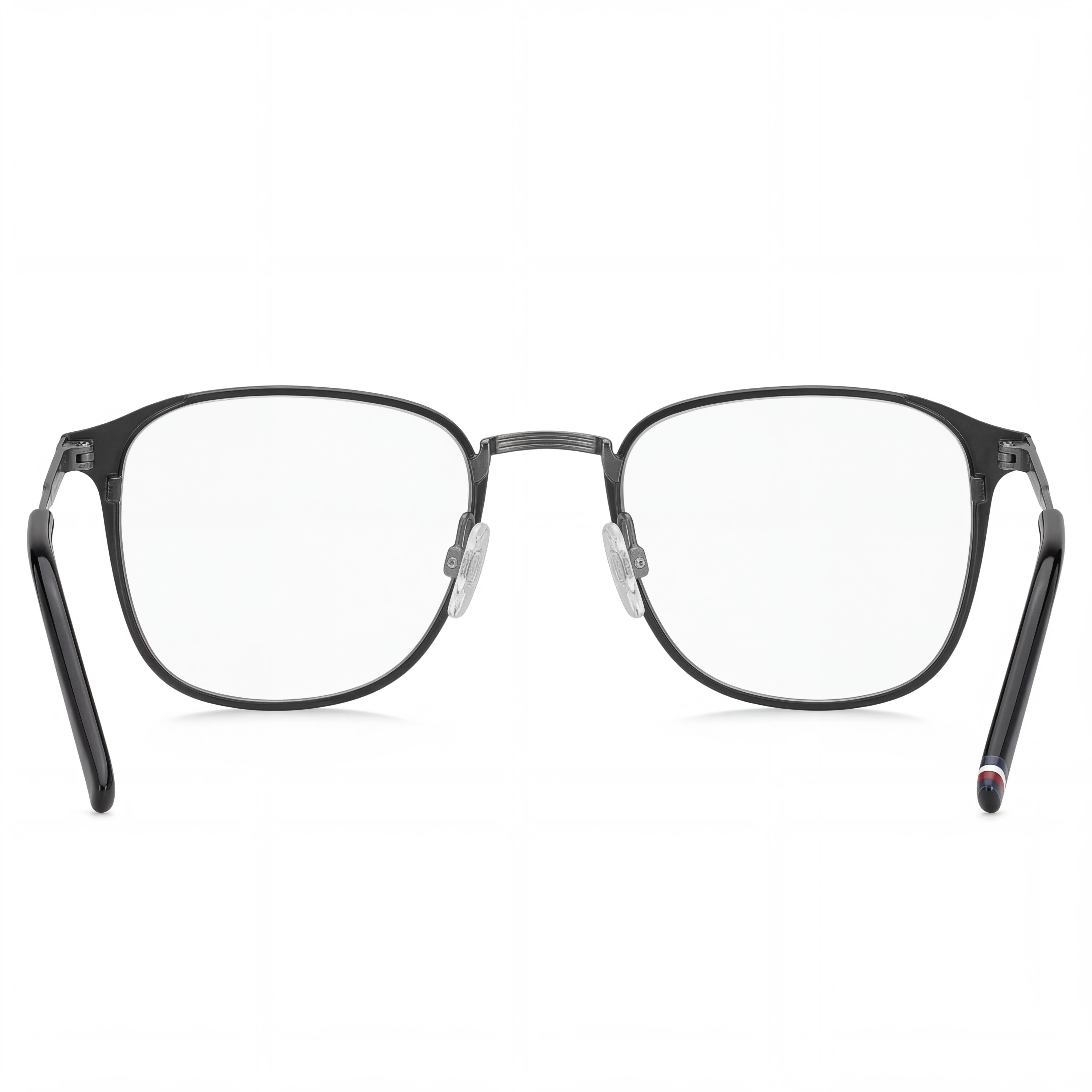 Gafas Tommy Hilfiger TH 2028 unisex de estilo casual, montura de acero de aleación en negro mate, lentes de 52 mm, puente de 21 mm, patillas de 145 mm, Photo 2