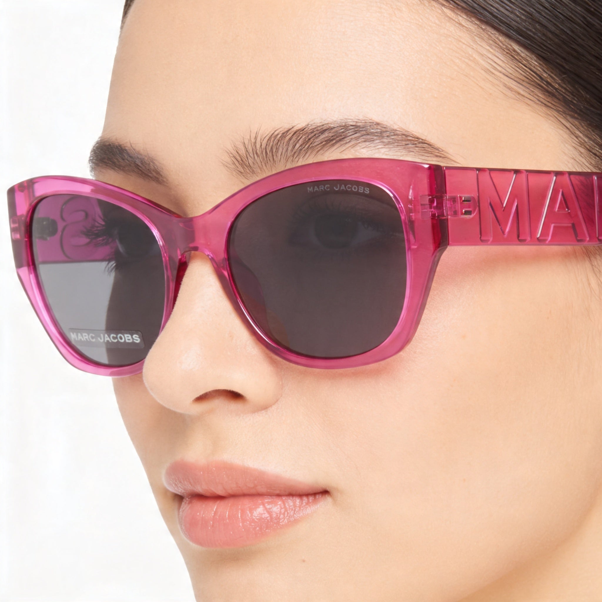 Marc Jacobs Modern Women's Fuchsia Plastic Frame Eyewear featuring 54mm Lens Width and, Photo 4