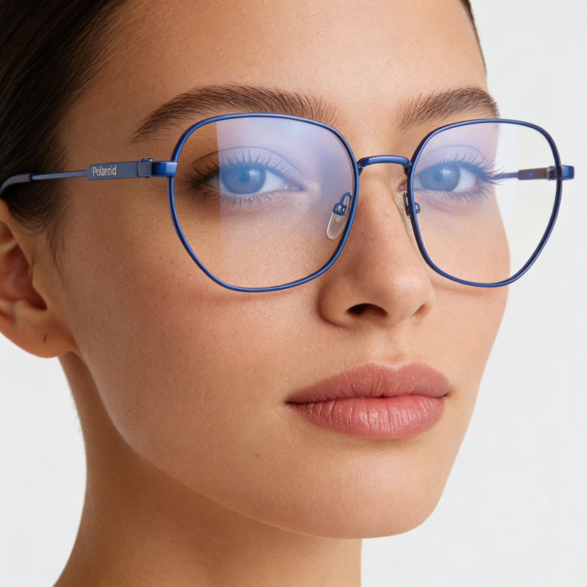 Polaroid Eyewear Pld D450 Women's Metal Frame Eyeglasses, Azure, 54mm Lens, 18mm Bridge, 145mm Temple, Photo 2