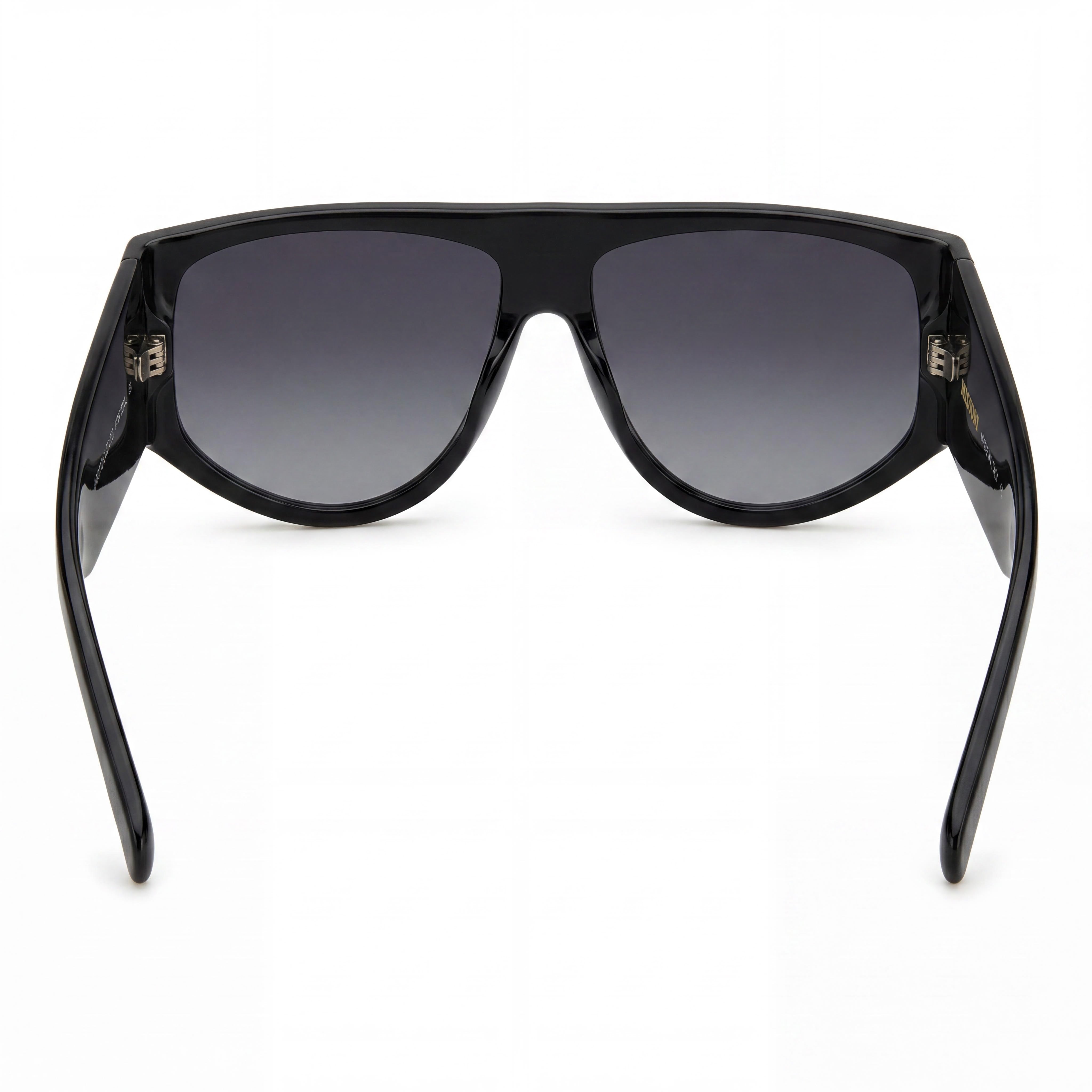 Missoni Seasonal Women's Square Acetate Black Grey UV Protected Sunglasses Dark Grey Shaded 61mm, Photo 4