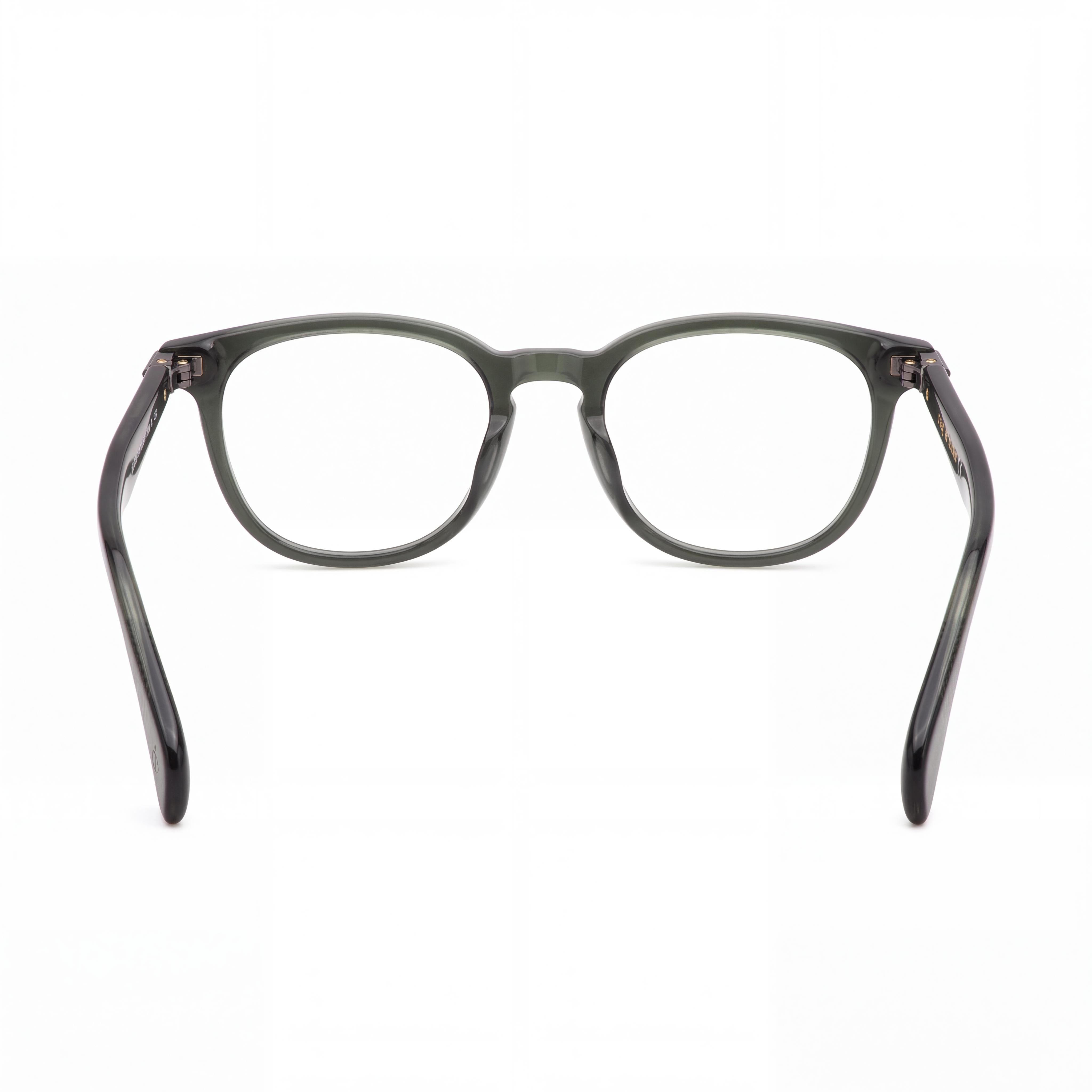 rag & bone Men's Casual Eyeglasses, Dark Grey Acetate Frame with Transparent Lenses 50-20-145, Photo 3