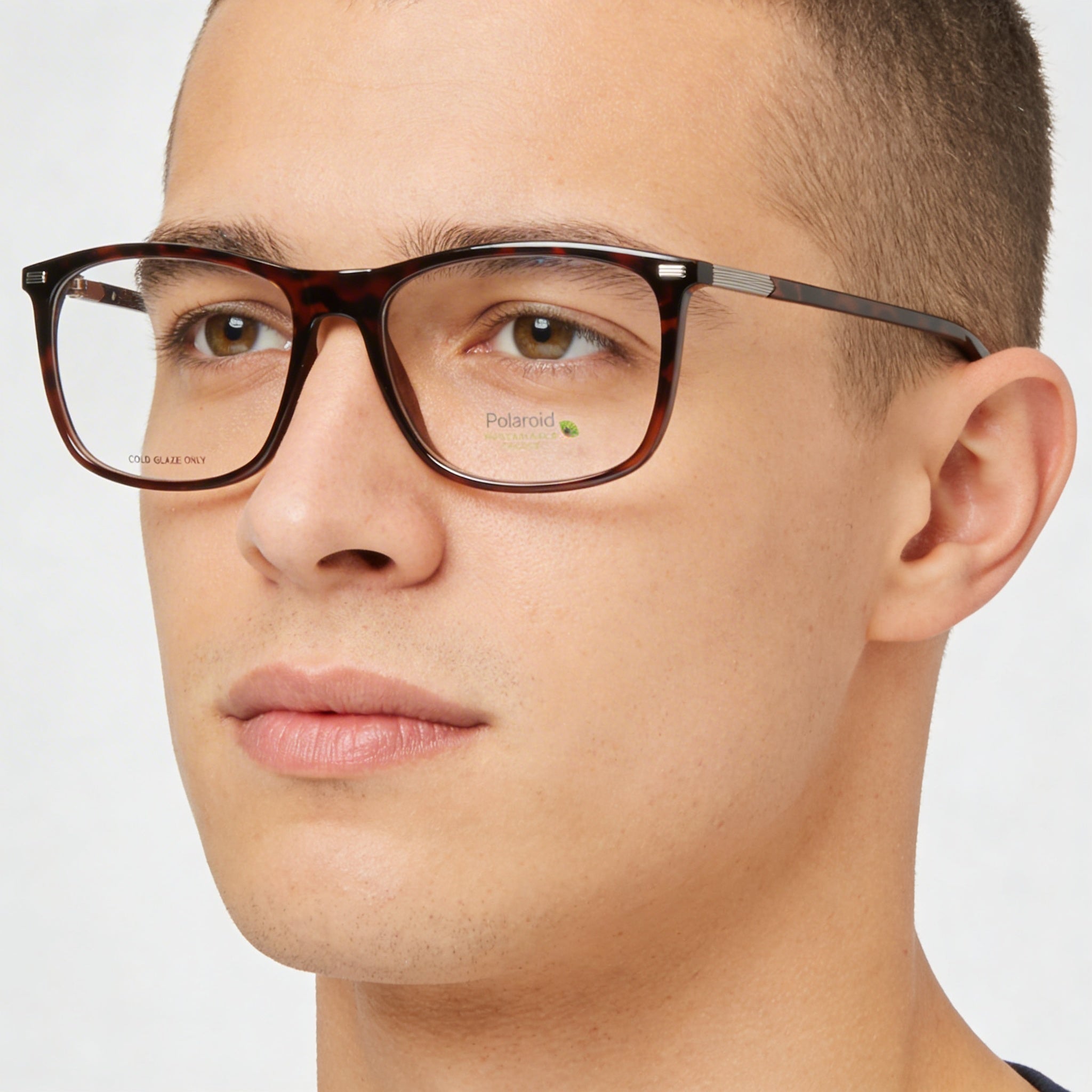 Polaroid Pld D452 para hombre, montura Havana inyectada, lentes sin policarbonato, 50-19-145 mm, Photo 4