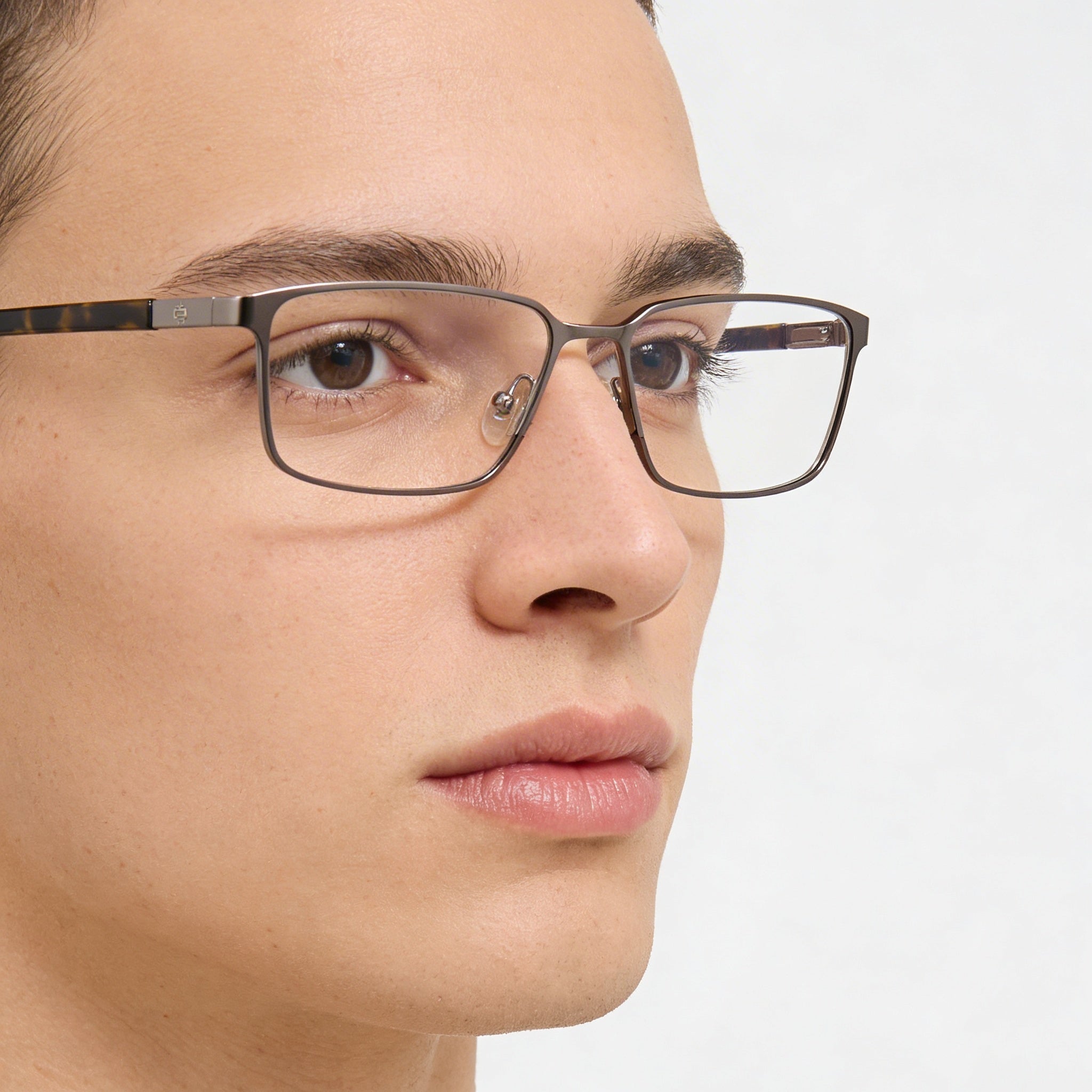 Gafas Guess Gu50244 Unisex de Montura Metálica, Gunmetal con Cristales de Policarbonato Transparentes, 55mm, Photo 4