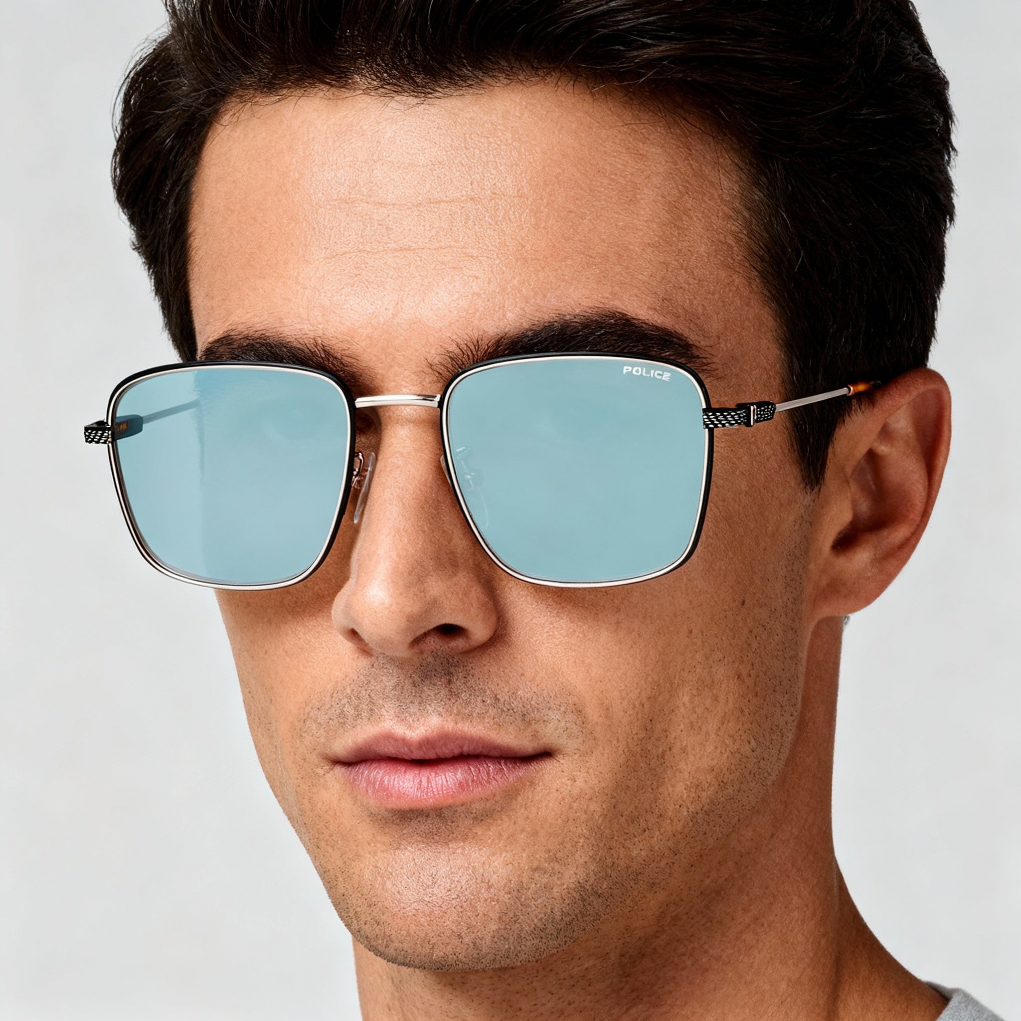 Police Men's Casual Rose Gold Stainless Steel Sunglasses, Green Non Polarized Lenses, 57-19-150, Photo 4