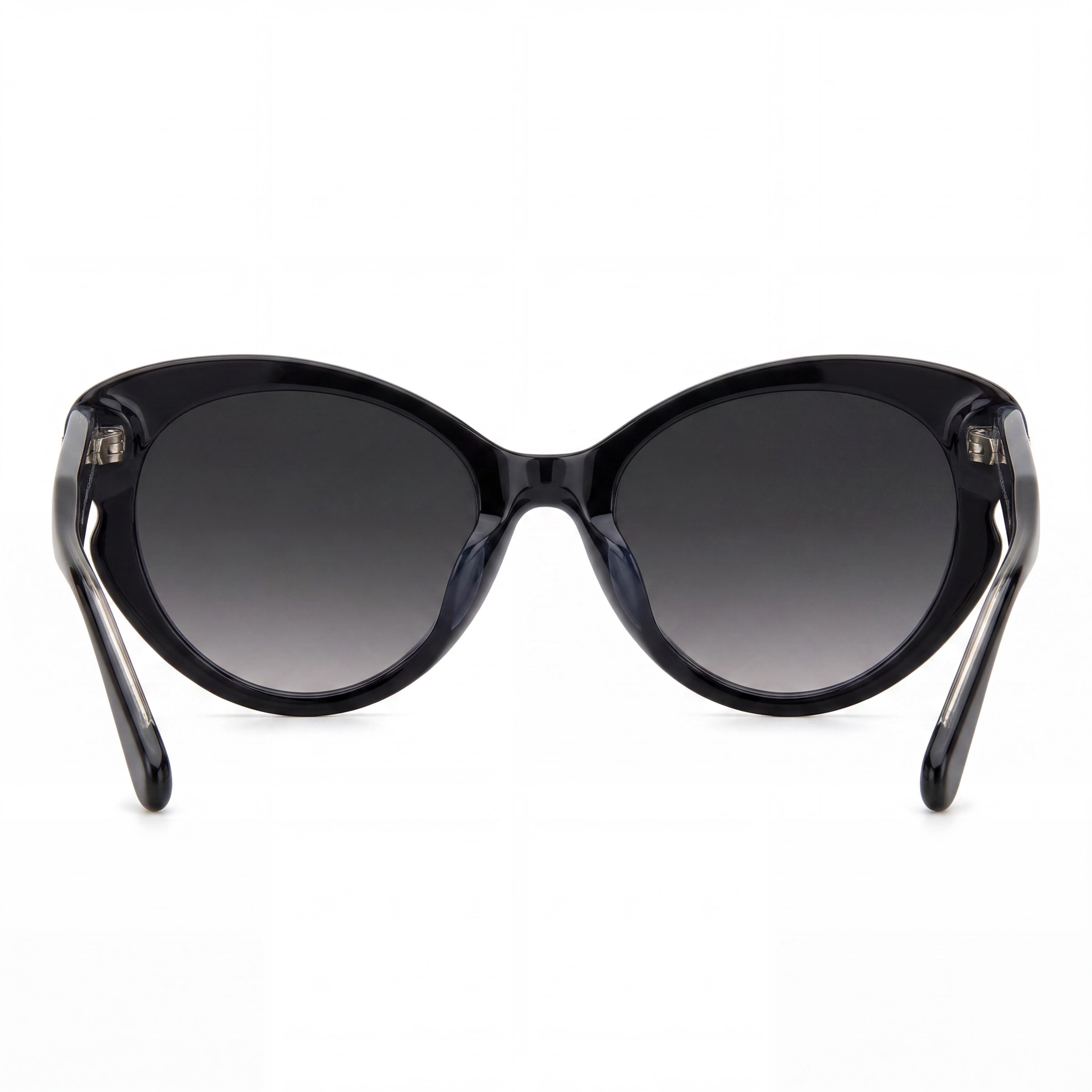 Gafas de Sol Clásicas de Ojo de Gato para Mujer kate spade new york, Plástico, Protección UV, Negro con Degradado Gris Oscuro 53mm, Photo 4