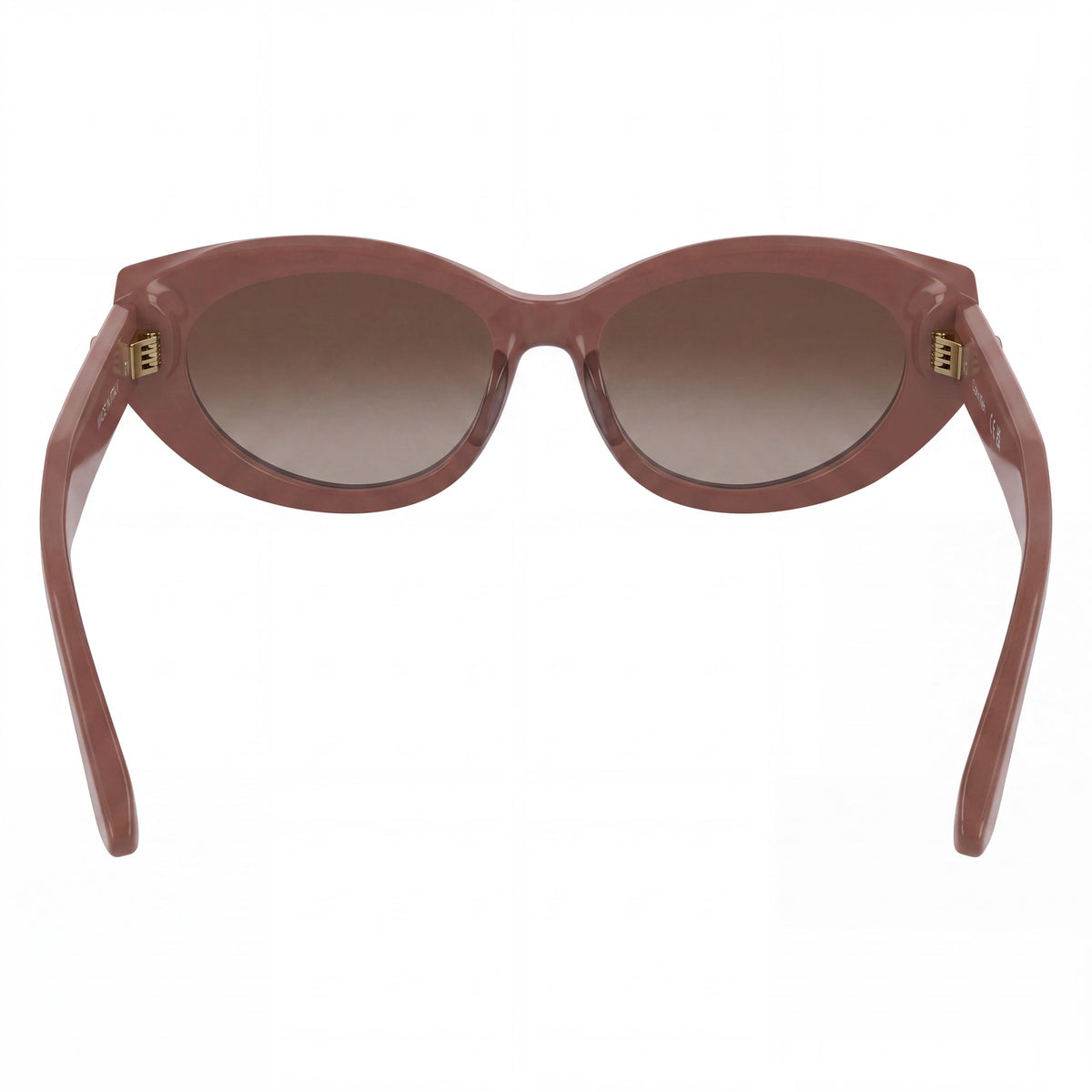 Calvin Klein Women's Opaline Pink Plastic Sunglasses with Brown Gradient UV Protected Non-Polarized Lenses 54mm, Photo 4