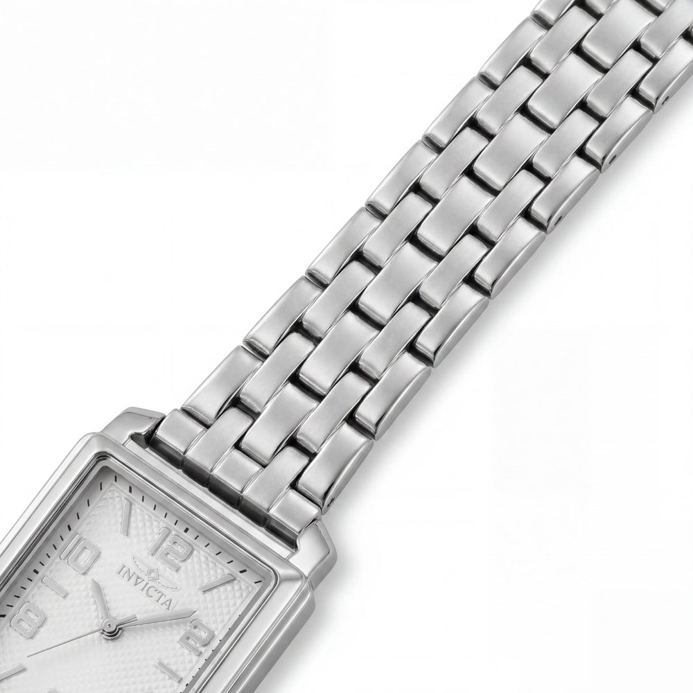 Invicta Fashion 46662 Women's Silver-Tone Stainless Steel Quartz Watch, Arabic Numerals, 24.5mm