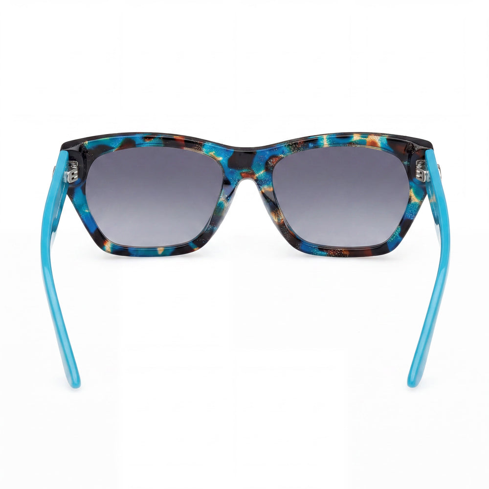Gafas de sol GUESS GU00203-H para mujer, de acetato color turquesa habana, verde degradado, no polarizadas, 56-18-140