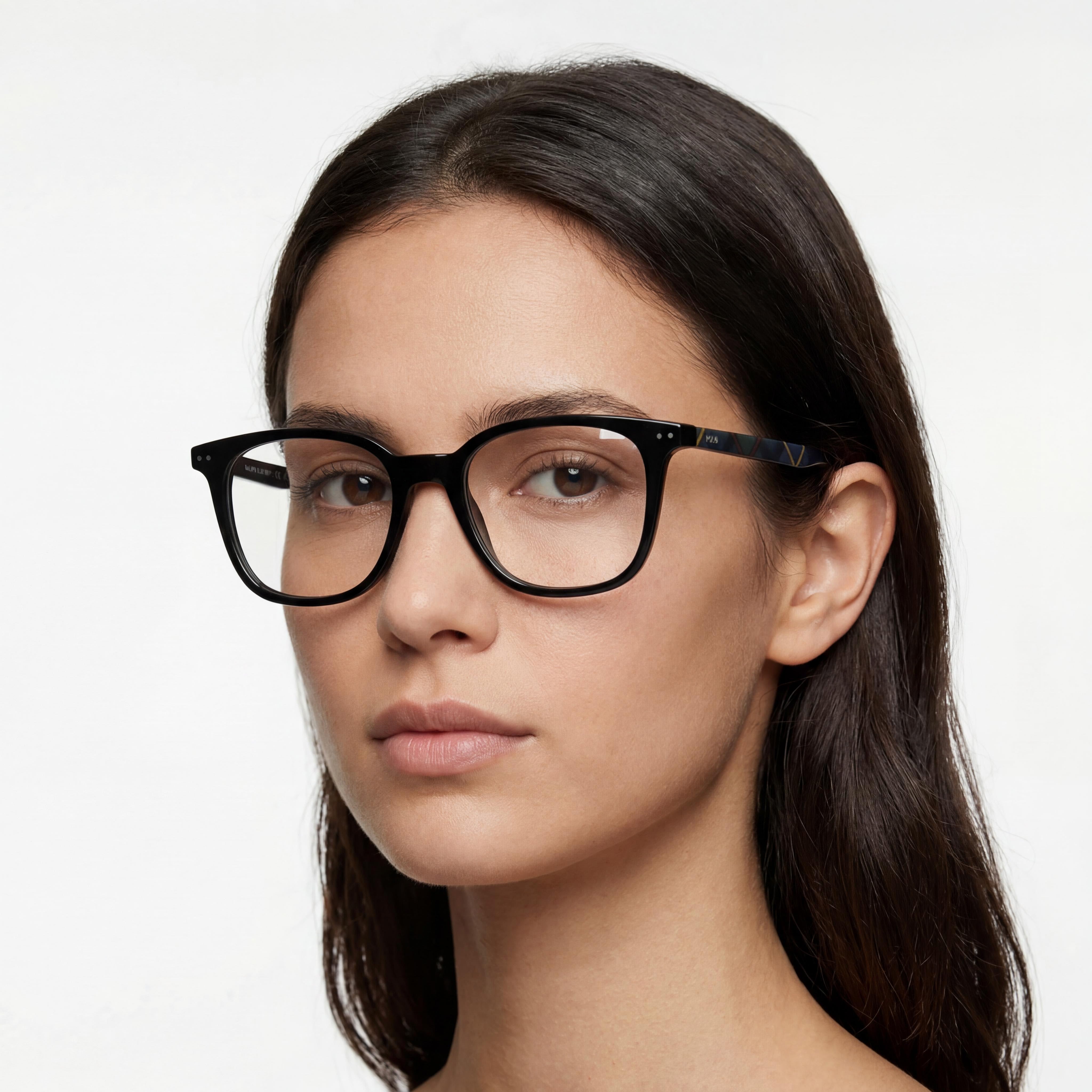 POLO RALPH LAUREN Ph2184 Women's Plastic Eyewear Frame Matte Transparent Dark Grey 53mm, Photo 5