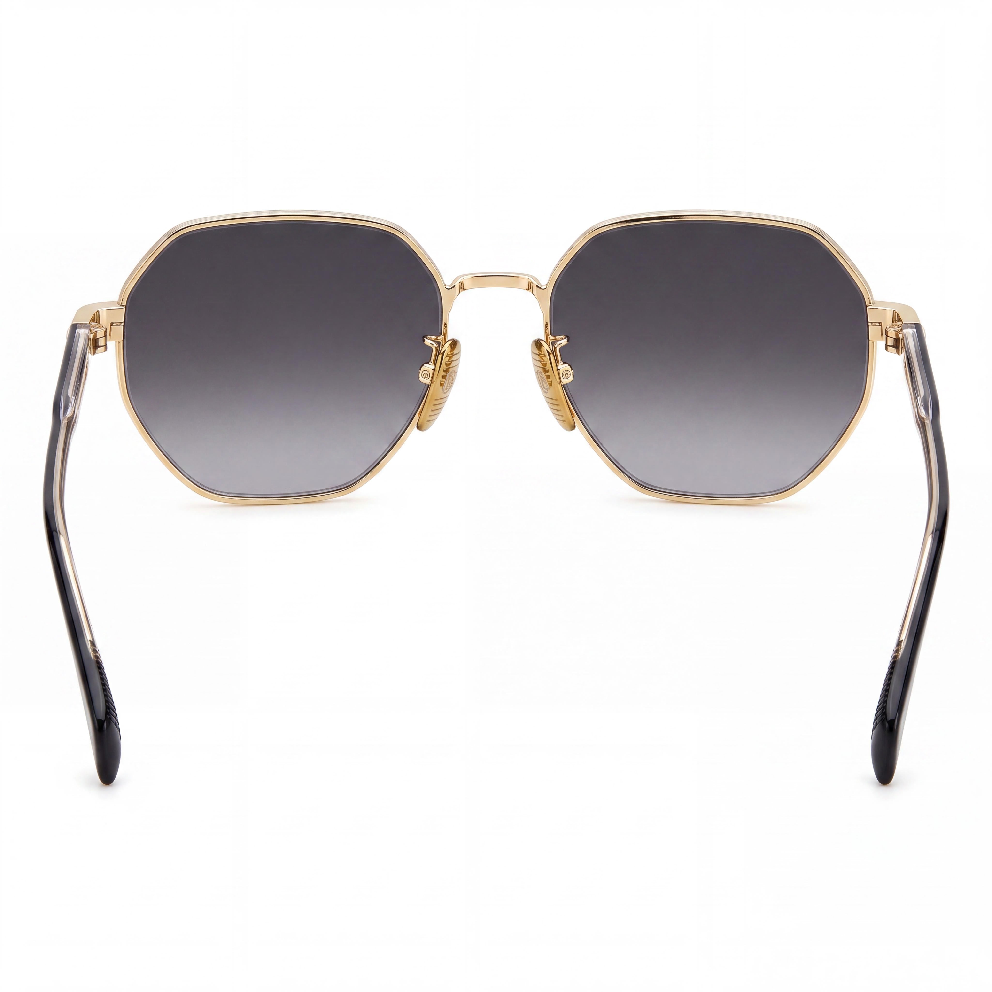 Gafas de Sol Beckham DB 1162/F/S para Hombre, Doradas, Negras, de Acetato, Rectangulares, Geométricas, No Polarizadas, 56mm, Photo 4
