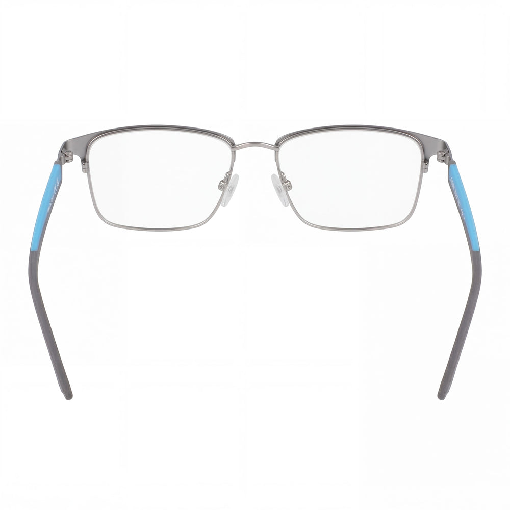 Gafas Flexon E1154 de Acetato para Hombre Satinado Plateado Cerúleo
