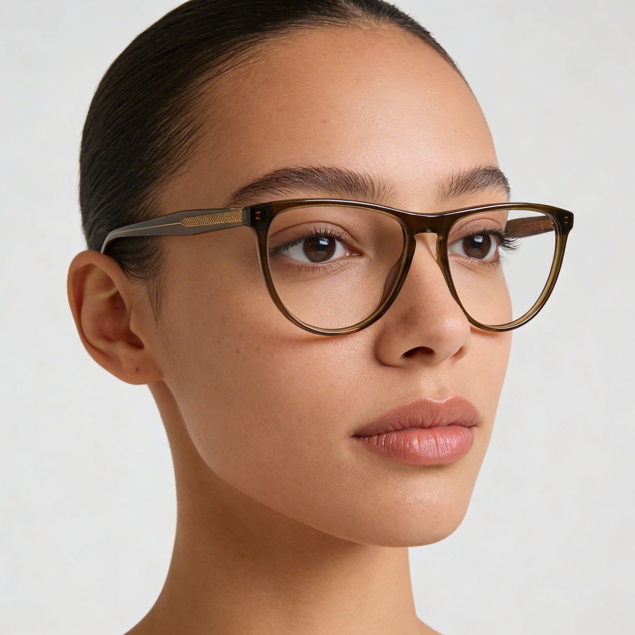Monturas de gafas ópticas graduadas de mujer Victoria Beckham Vb2672 color caqui con lentes de 56 mm, puente de 15 mm y varillas de 140 mm, Photo 5