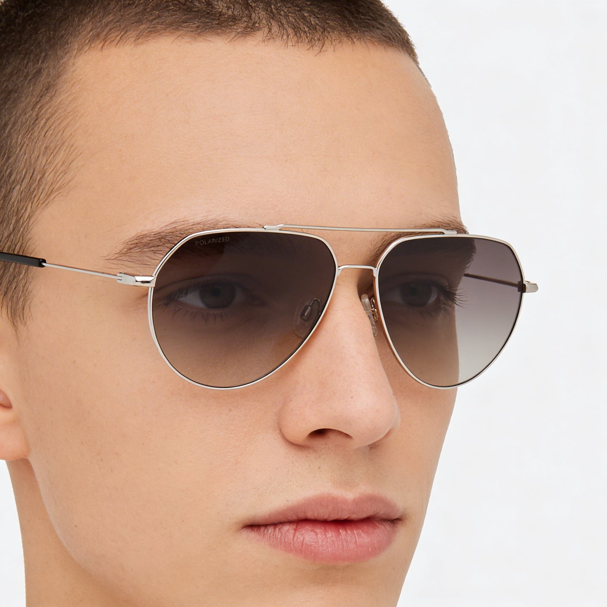 rag & bone Modern Unisex Palladium Stainless Steel Frame Sunglasses with UV Protection Lenses, 60mm, Photo 4