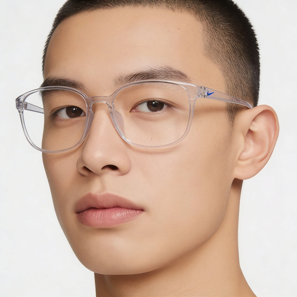 Gafas Nike 7026 N unisex con montura de acetato transparente y 52 mm de ancho de lente, 18 mm de puente, 140 mm de longitud de patilla