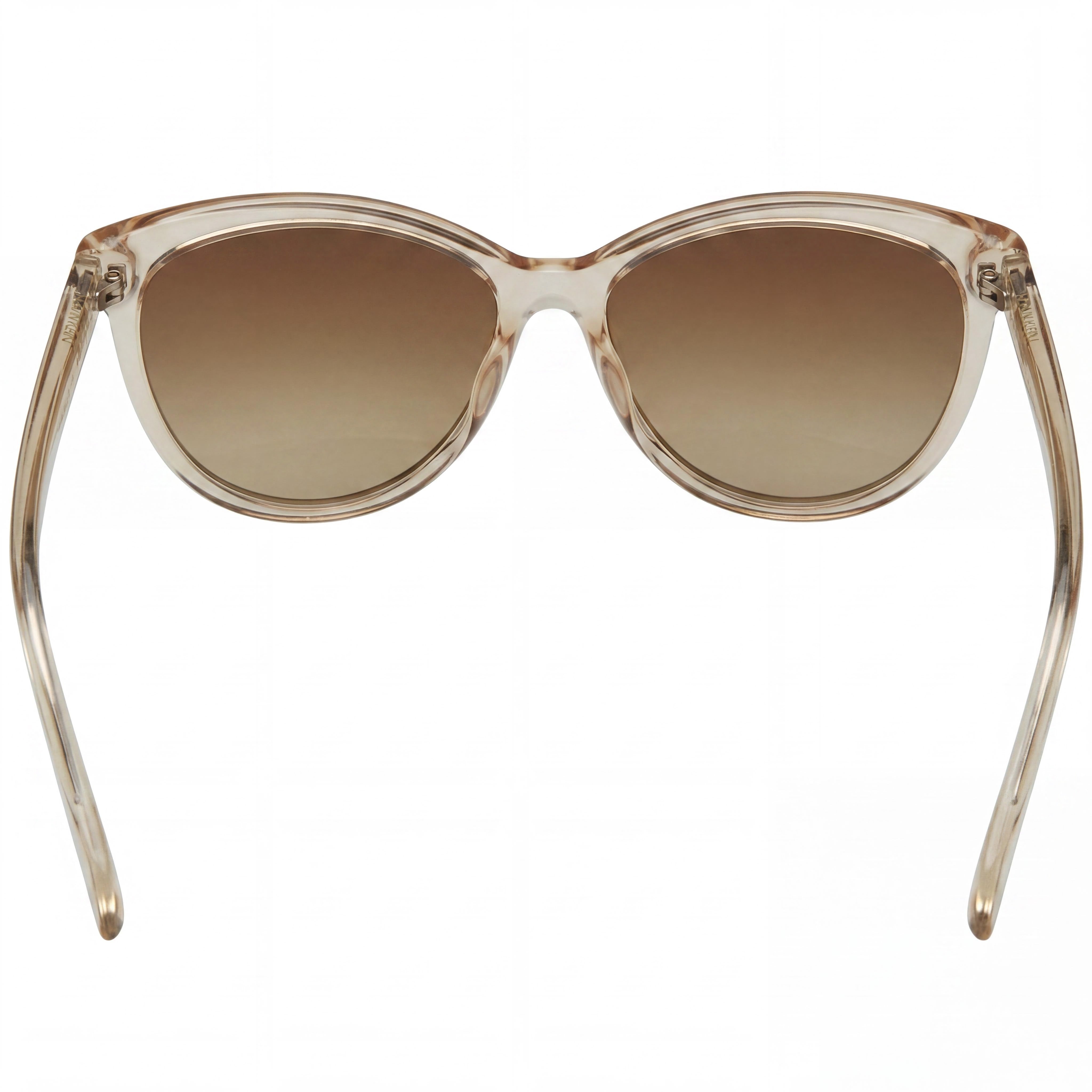 Calvin Klein Ck19536s Women's Cat Eye Crystal Beige Plastic Non-Polarized UV Protection Sunglasses 55mm, Photo 4