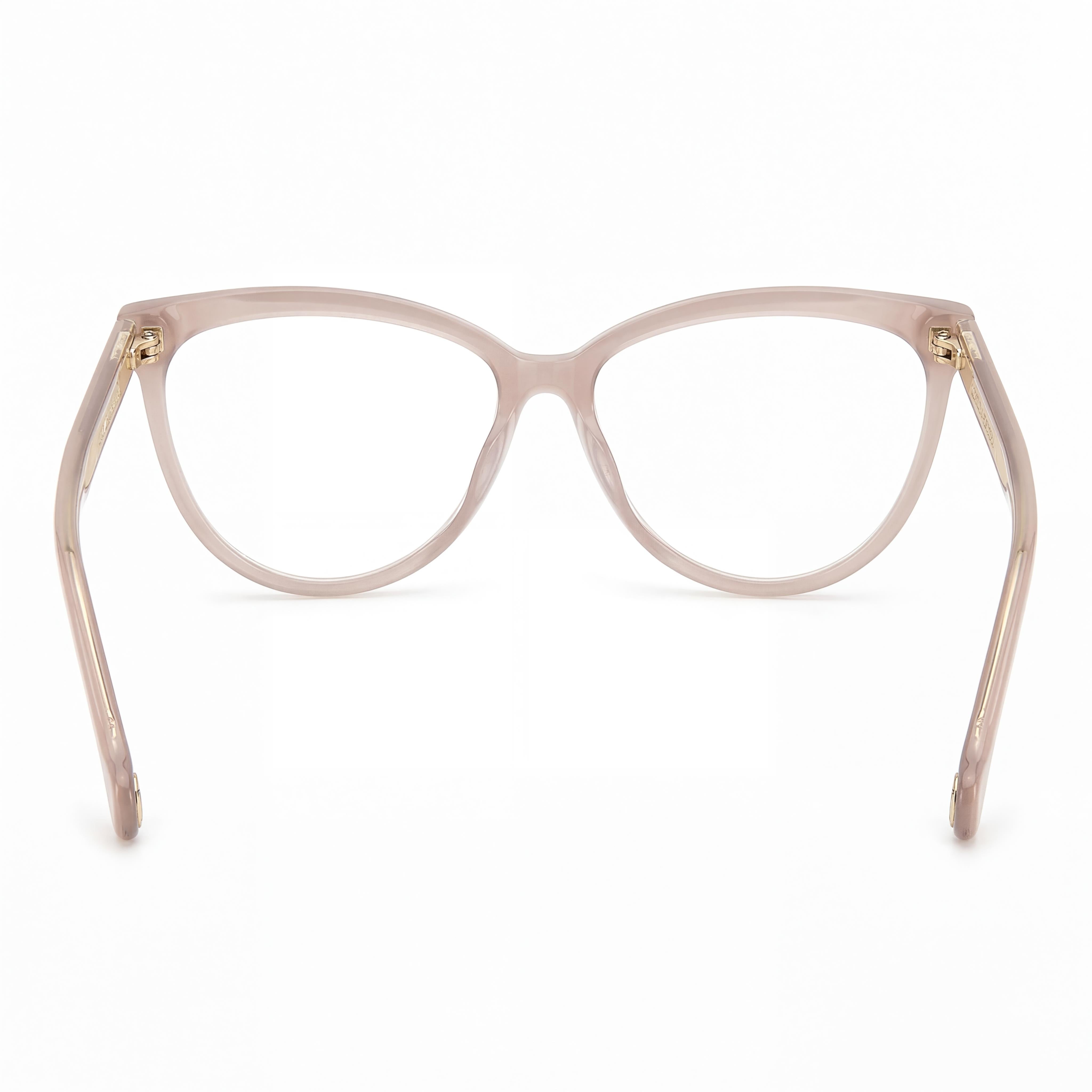 Carolina Herrera Her 0085 Women's Transparent Nude Plastic Frame Non-polarized Eyeglasses, 56mm Lens Width, Photo 2