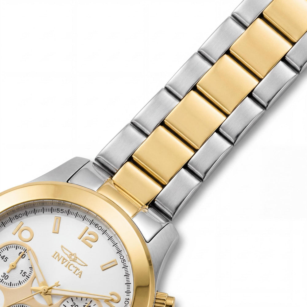 Reloj Invicta Angel de cuarzo con cronógrafo de acero inoxidable dorado de 38 mm para mujer