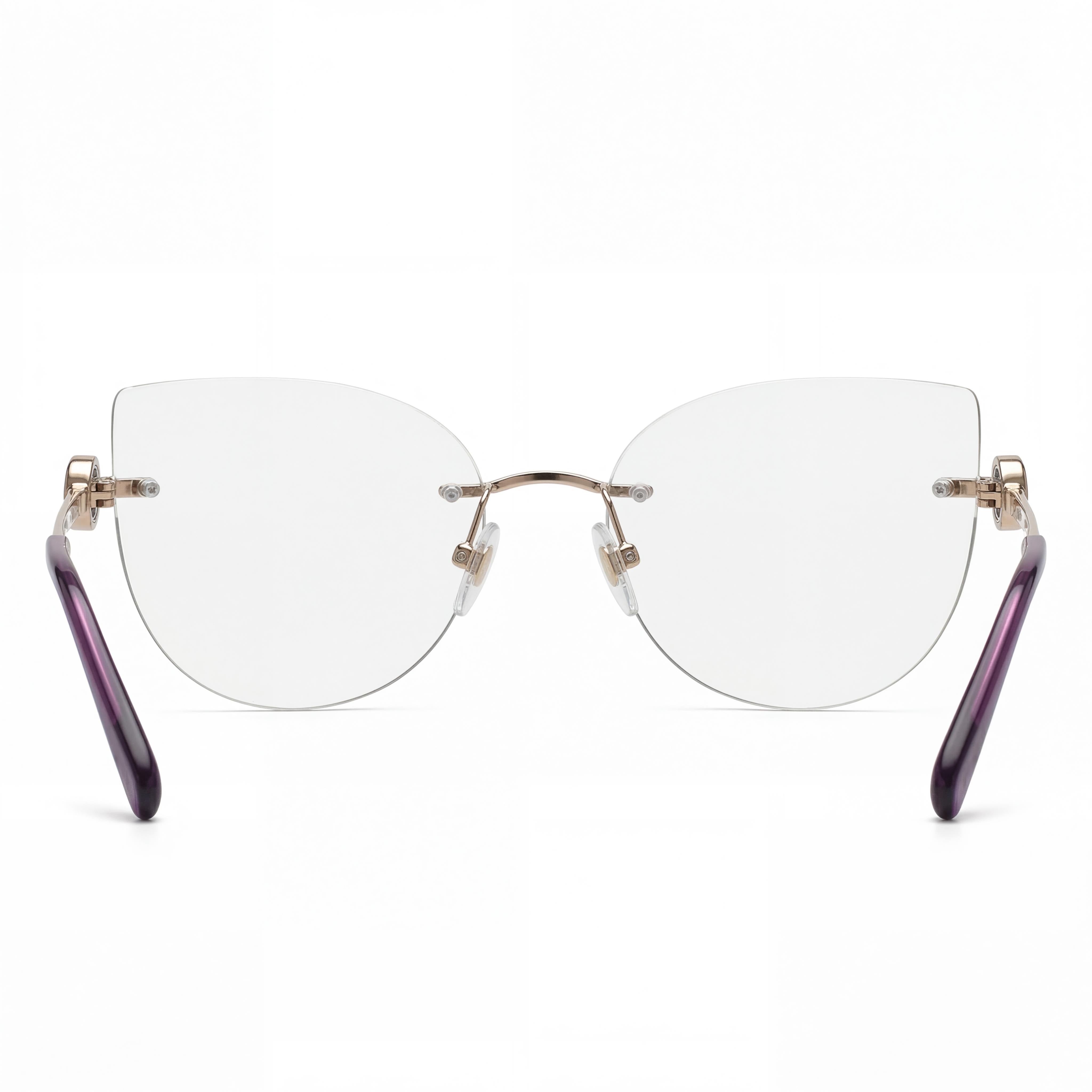 Chopard Casual Collection Women's Metal Eyeglasses featuring a Palladium Frame, 55mm Lens Width, Photo 3