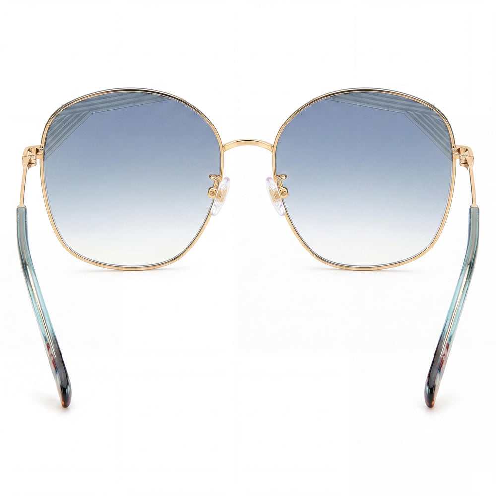 M Missoni Spillo Women's Gold Blue Shaded Alloy Steel Frame Gold Green Gradient Sunglasses 59mm