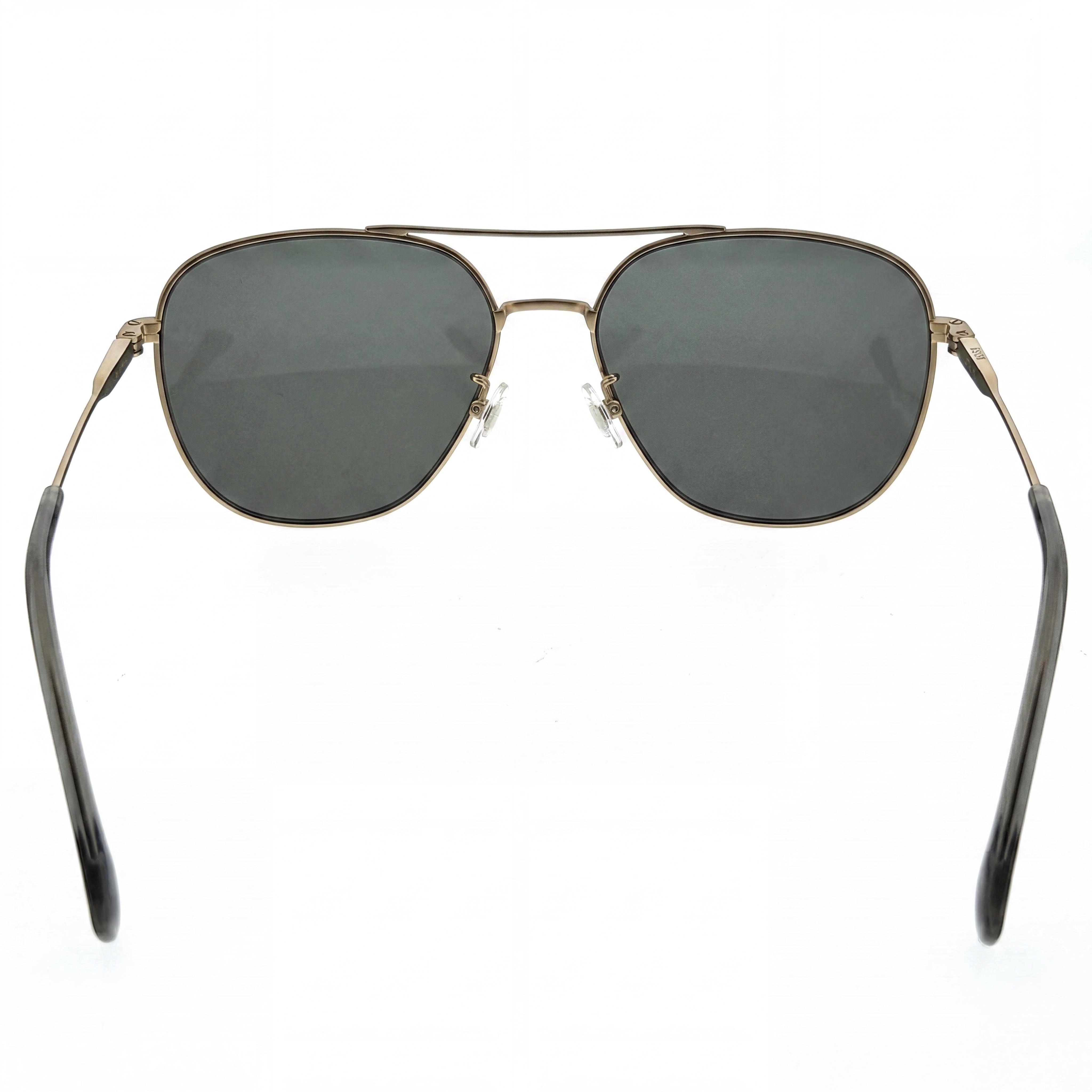 Hugo Boss 1557/O/F/S Aoz Aoz Gafas de sol para hombre, armazón de plástico dorado mate, lentes marrones sin polarizar con protección UV, 62 mm, Photo 4