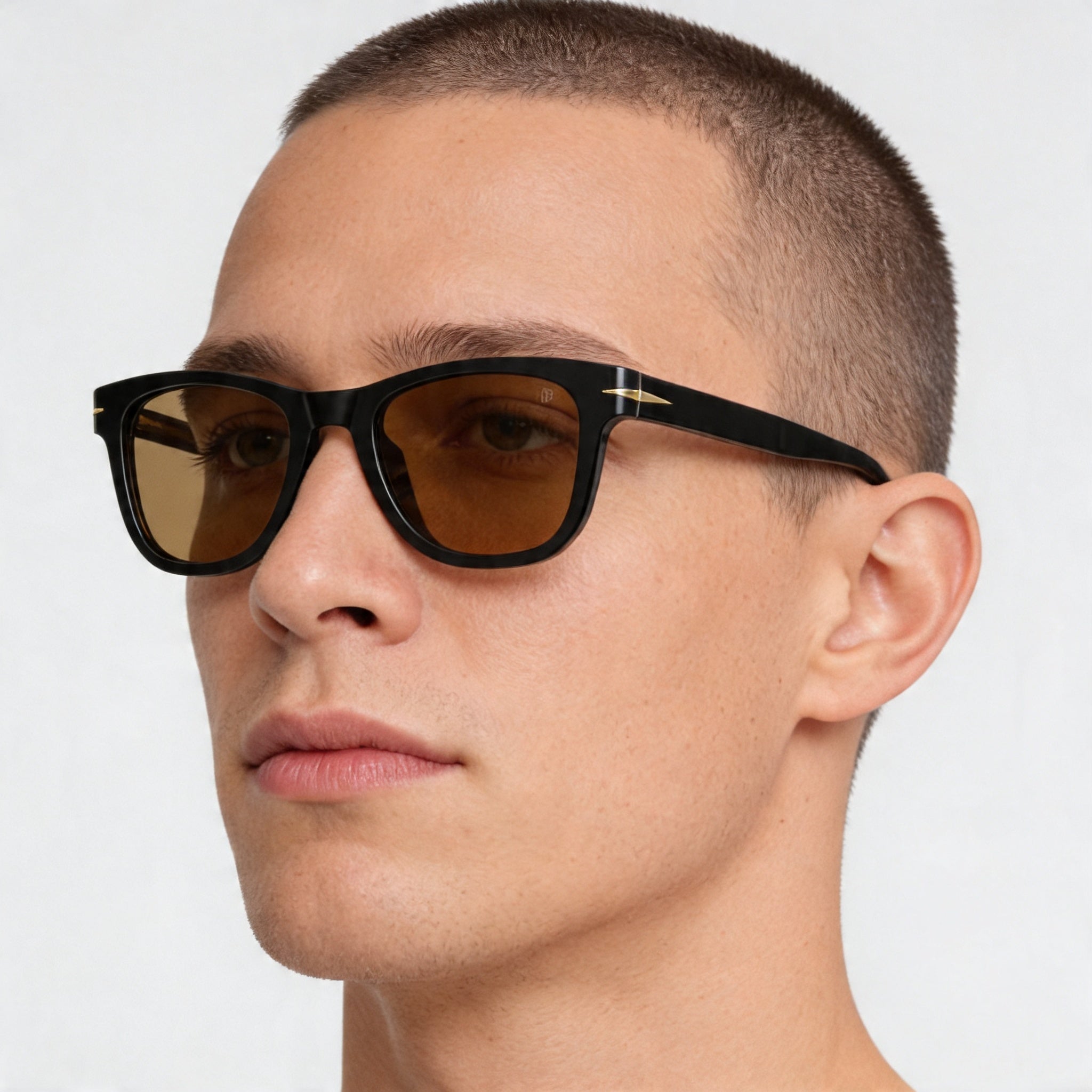 David Beckham Db 1006/s Men's Classic Acetate Frame Sunglasses, Black Lenses, UV 400 Protection, 50mm, Photo 5